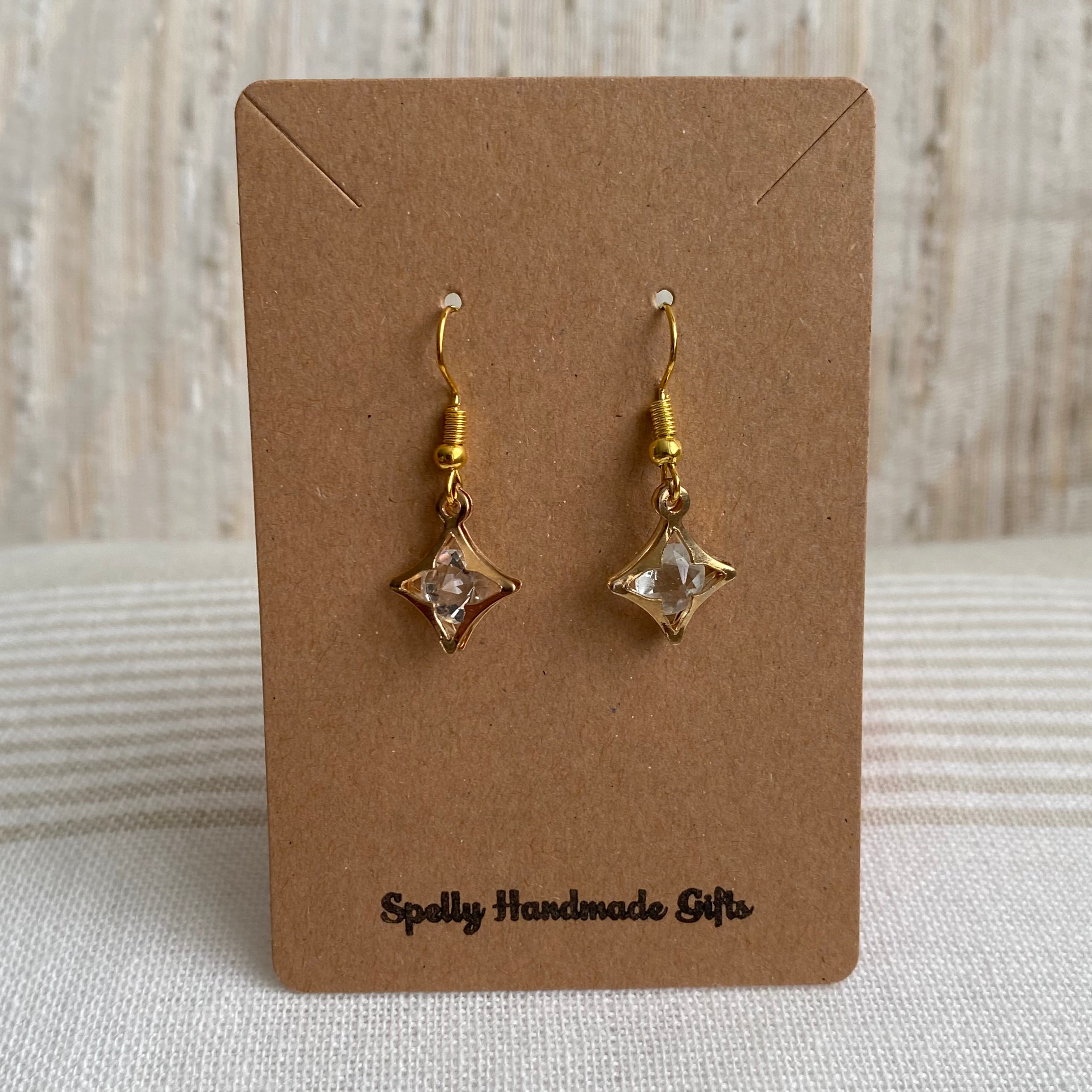 Diamond Twinkle Dangle Earrings