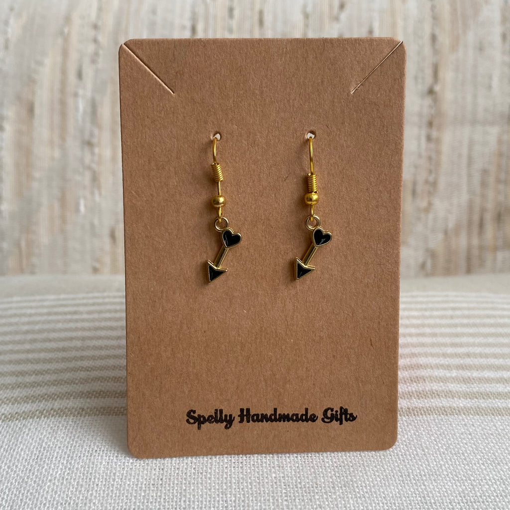 Cupid's Love Arrow Dangle Earrings