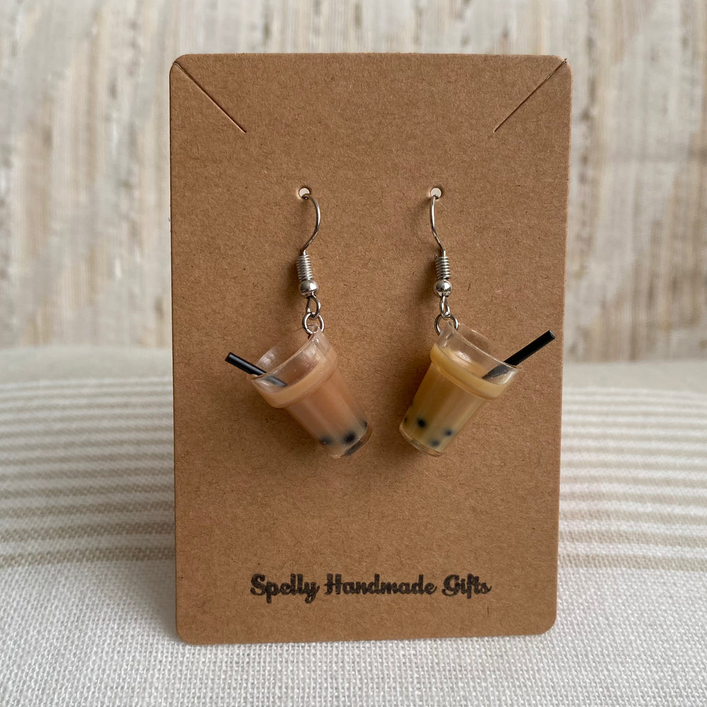 Bubble Milk Tea Dangle Earrings