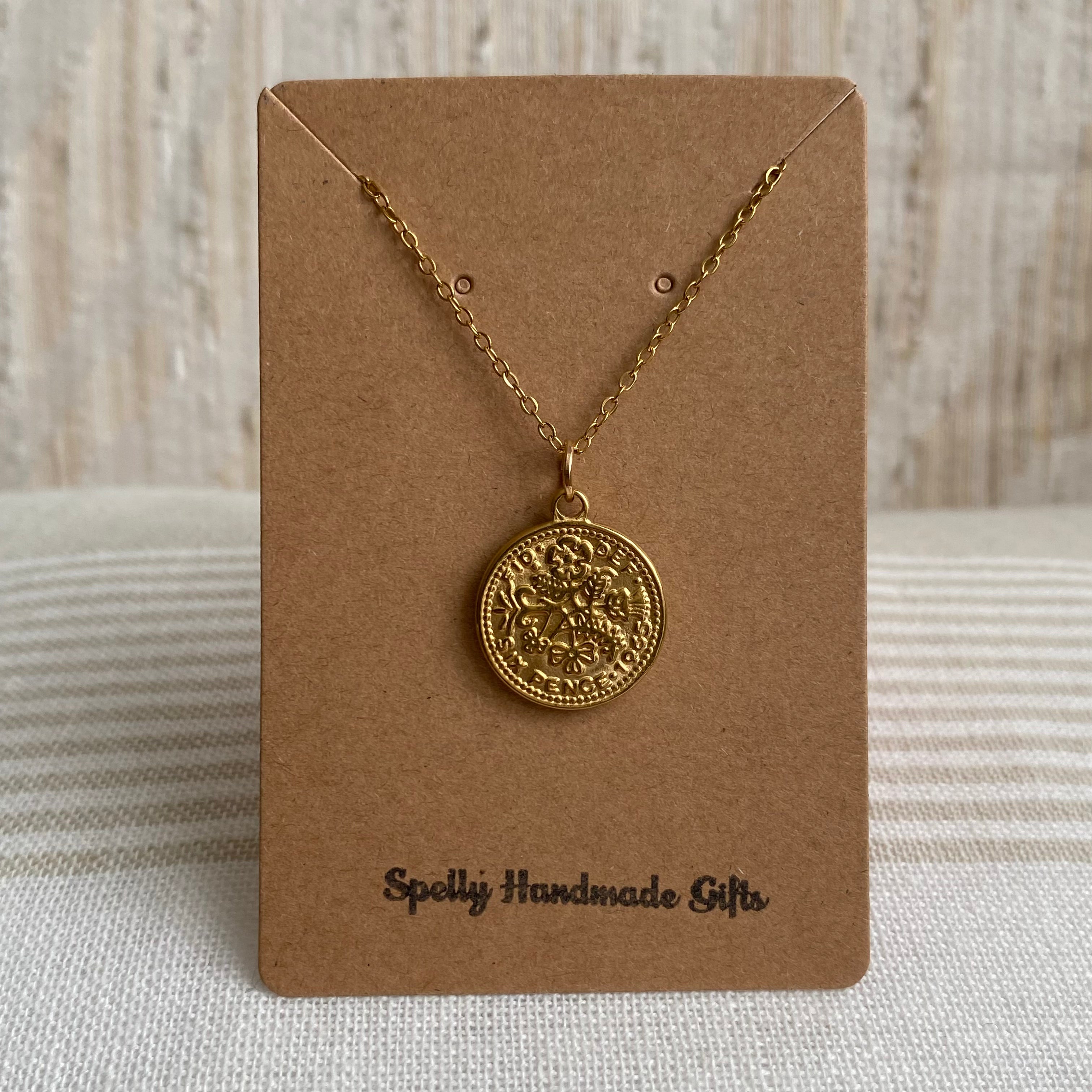 Gold Coin Pendant Necklace