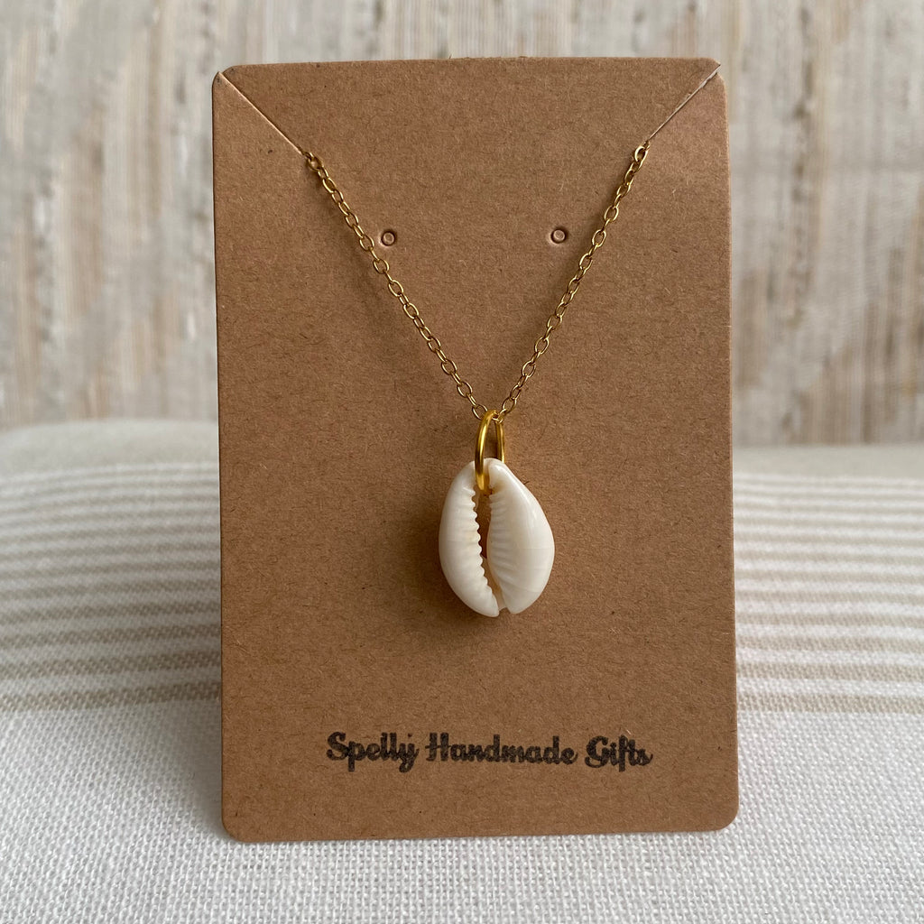 White Puka Shell Pendant Necklace