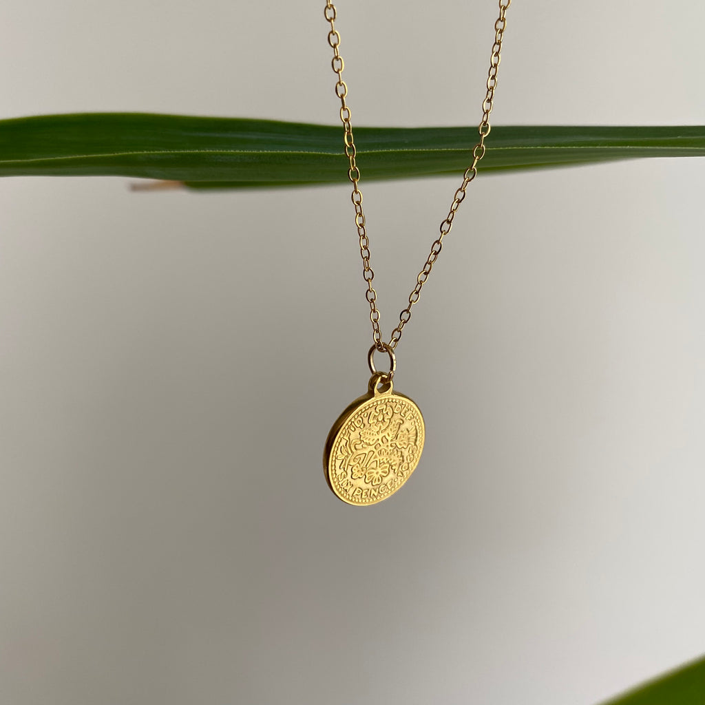 Gold Coin Pendant Necklace