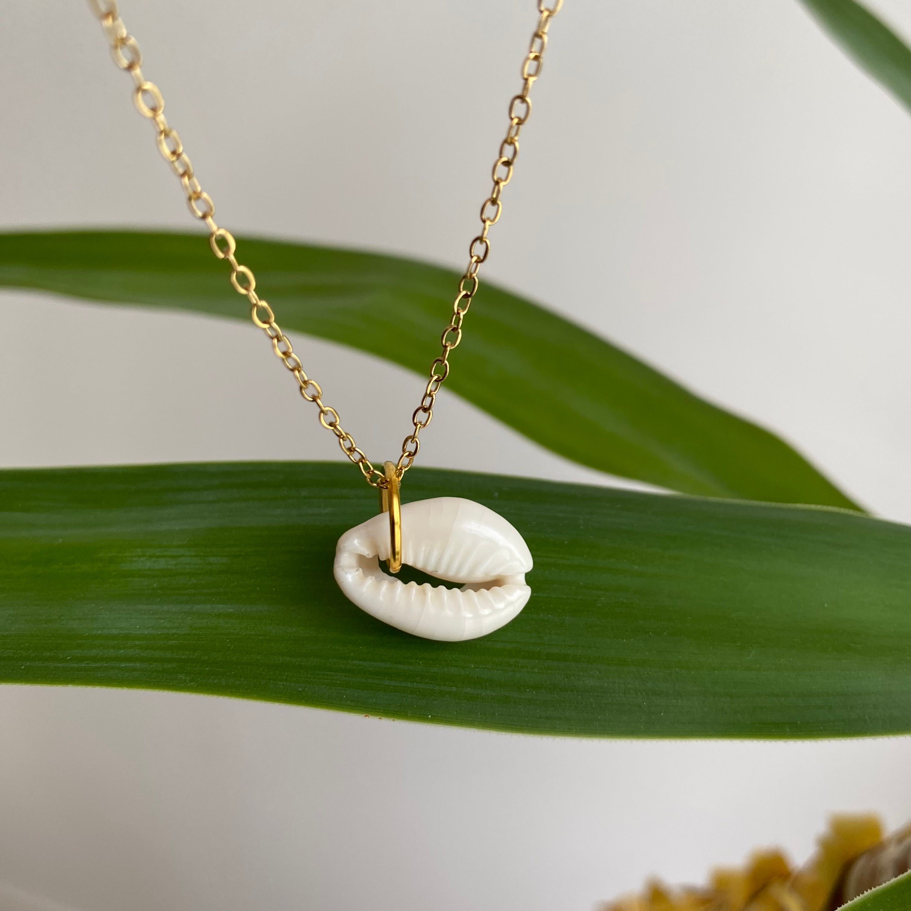 White Puka Shell Pendant Necklace