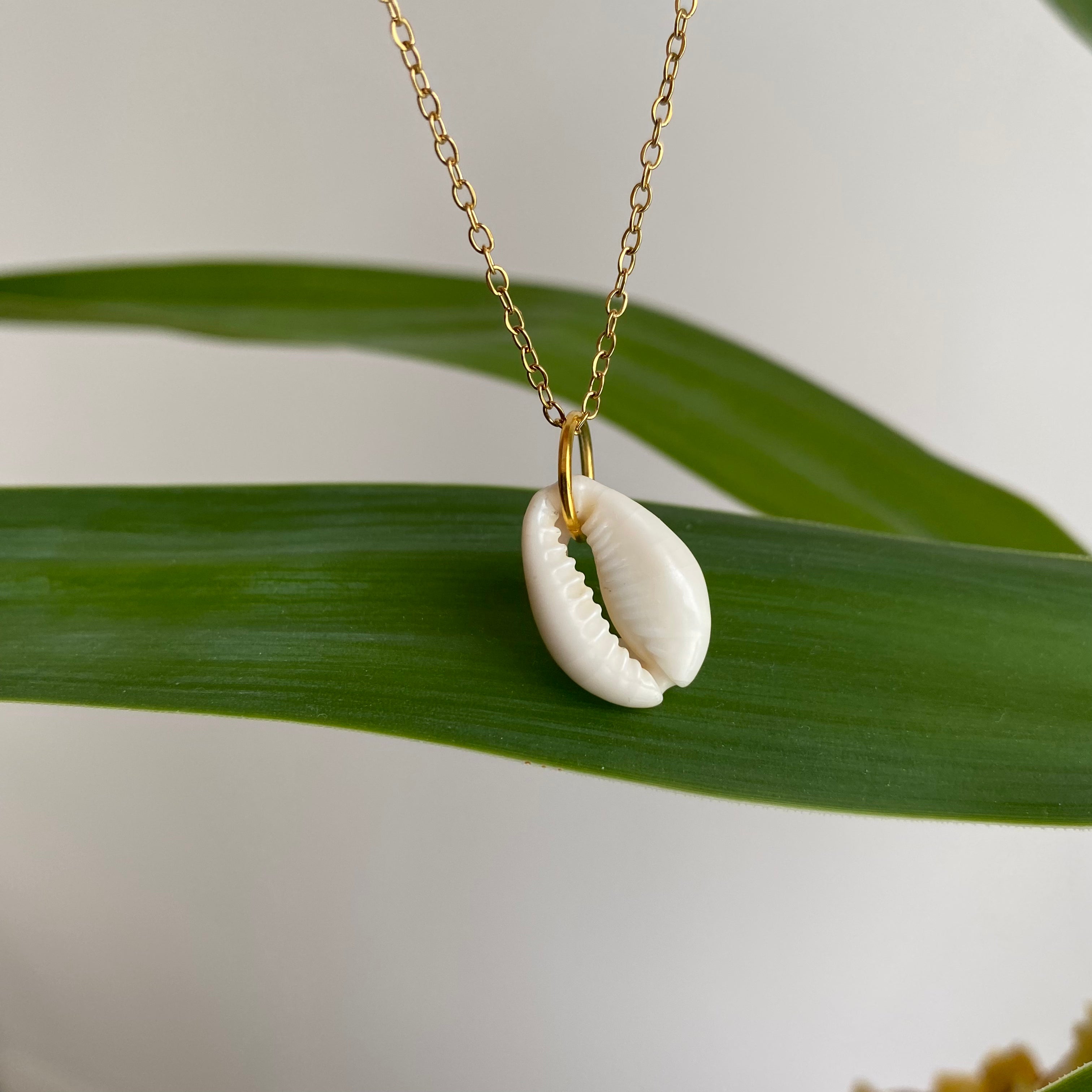 White Puka Shell Pendant Necklace
