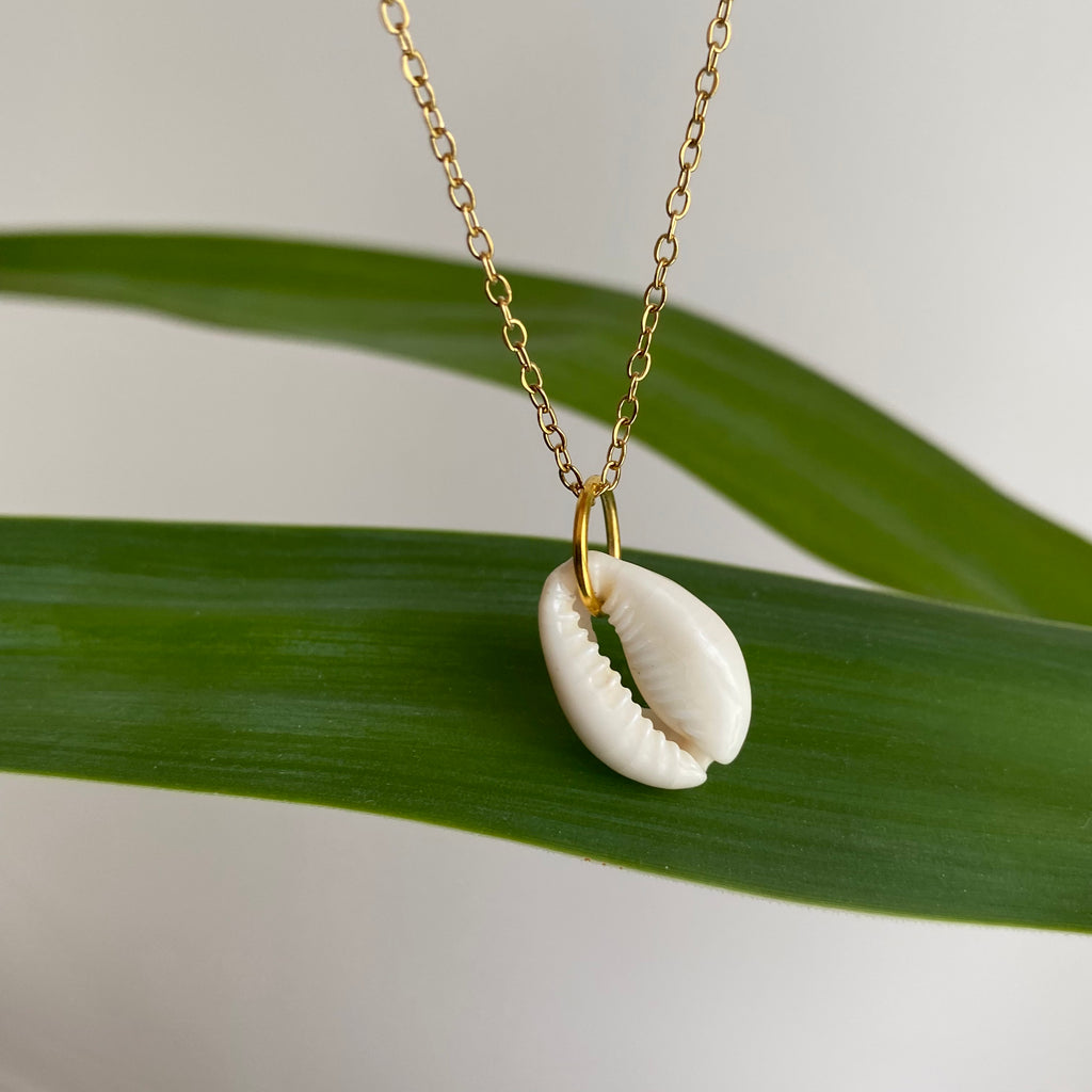 White Puka Shell Pendant Necklace