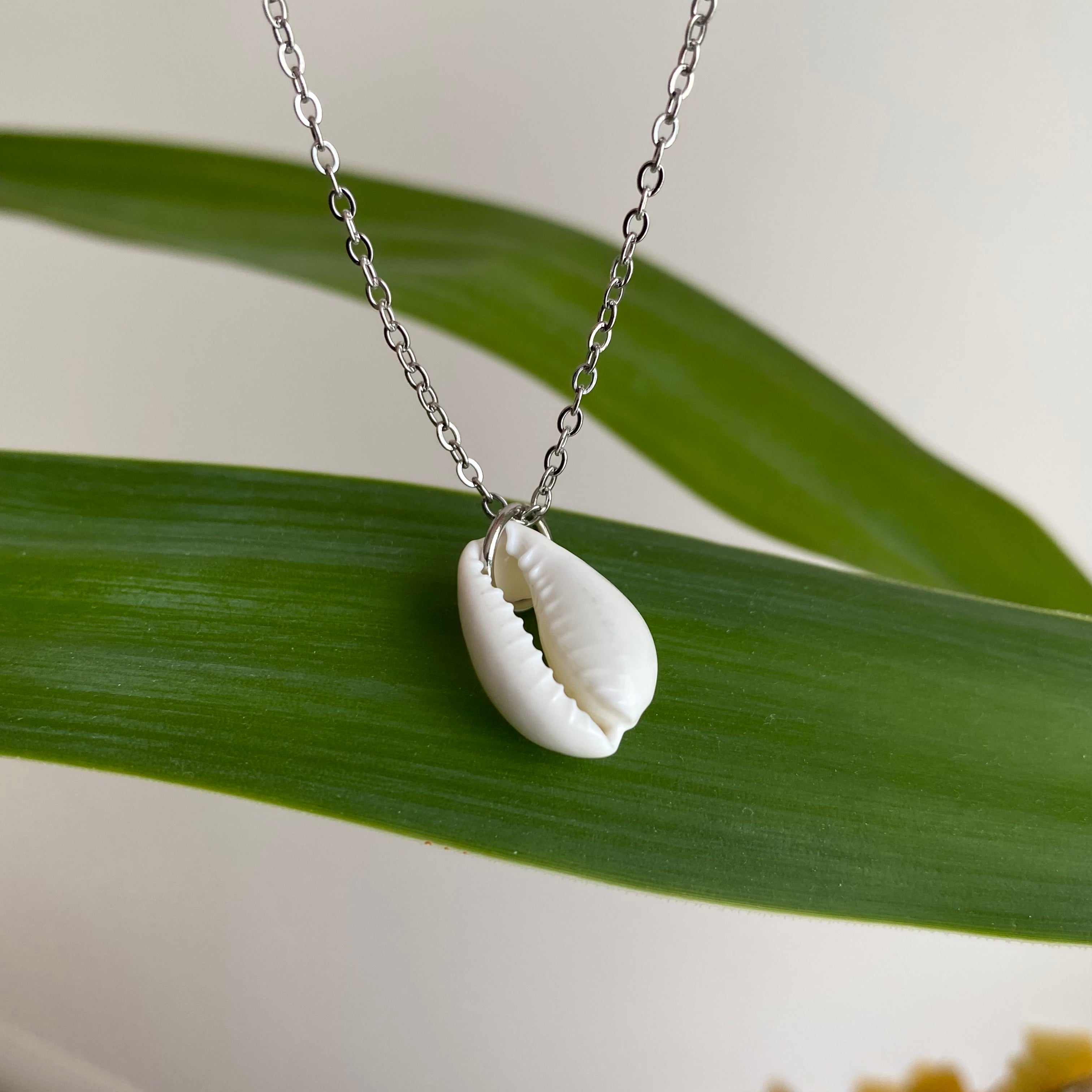 White Puka Shell Pendant Necklace