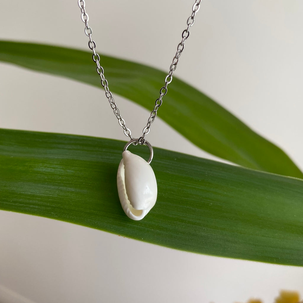 White Puka Shell Pendant Necklace