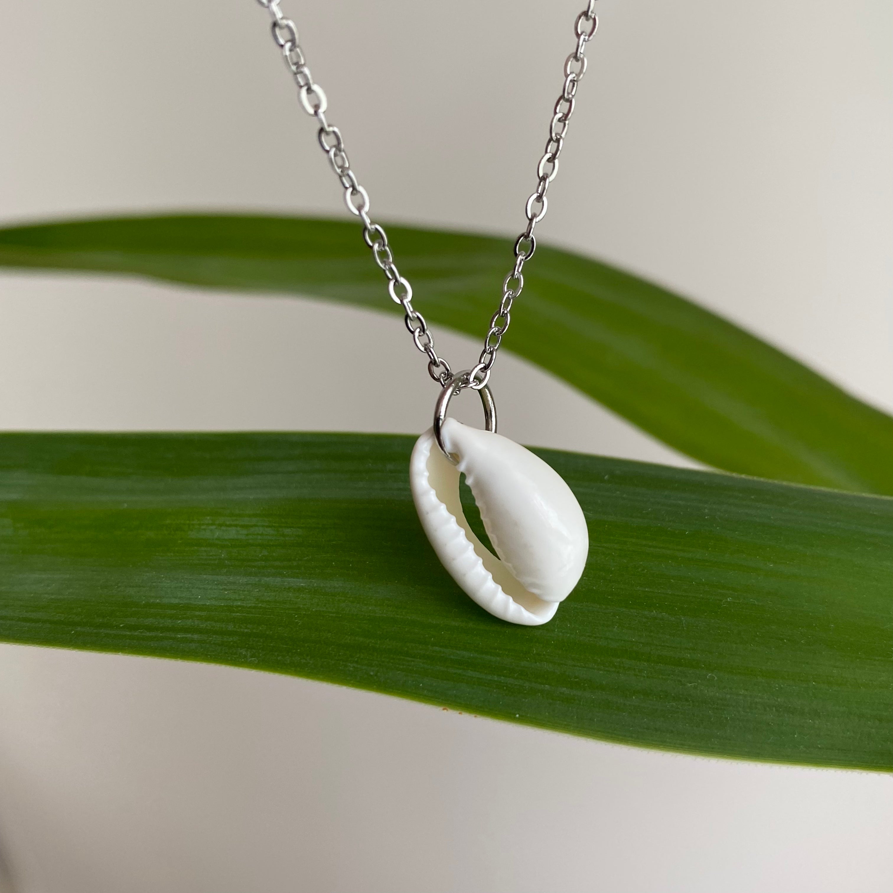White Puka Shell Pendant Necklace