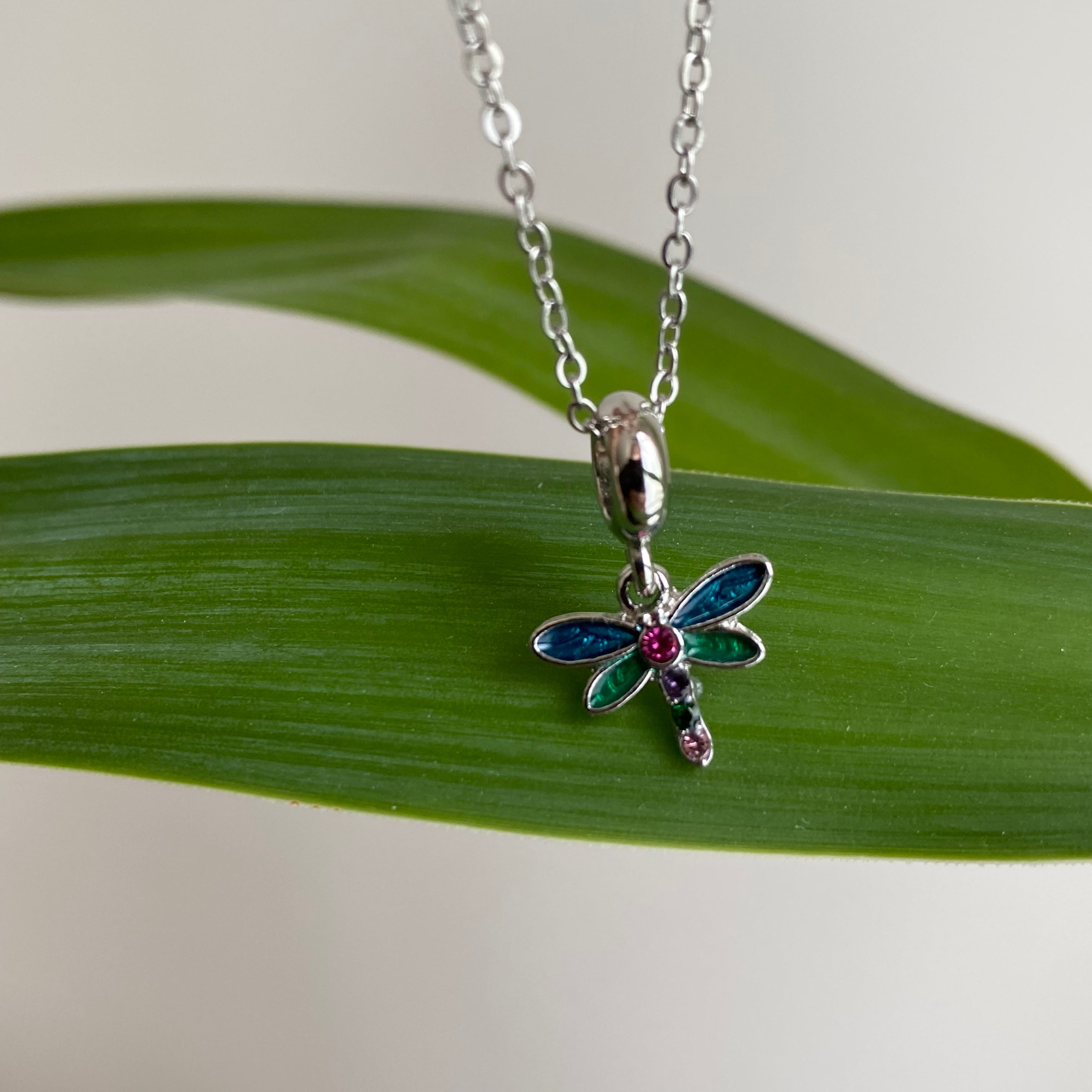 Silver Turquoise Feather Pendant Necklace
