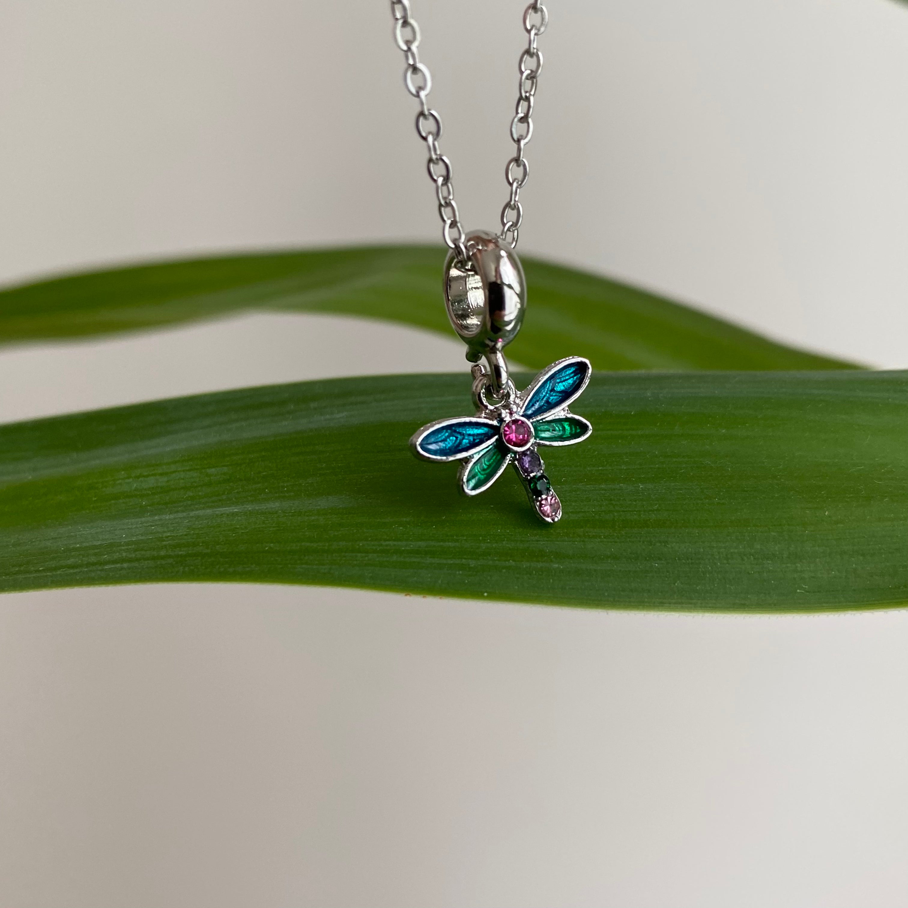 Silver Turquoise Feather Pendant Necklace