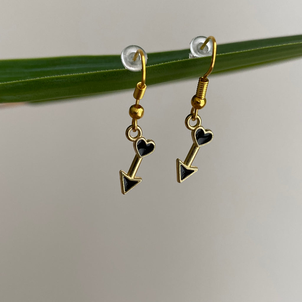 Cupid's Love Arrow Dangle Earrings