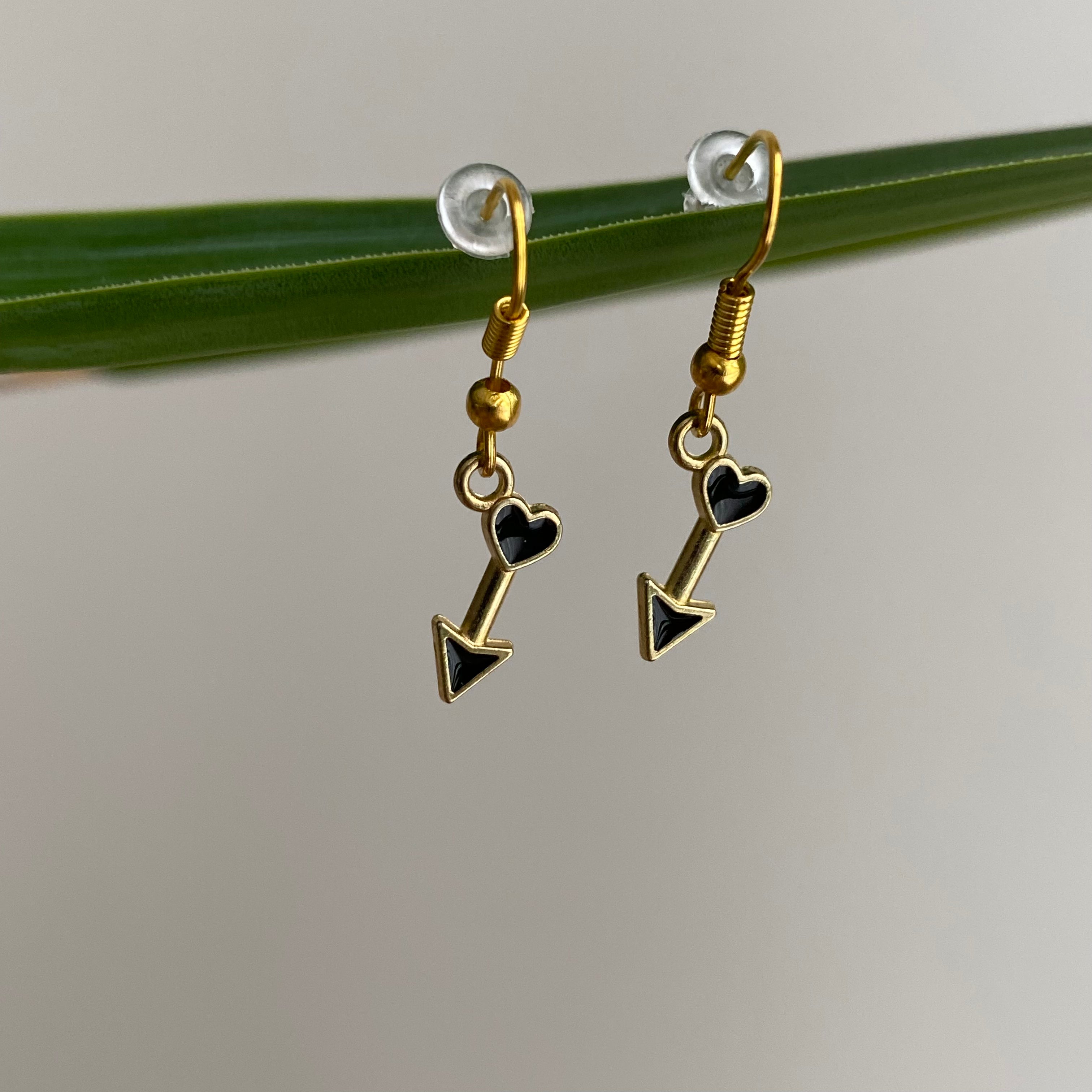 Cupid's Love Arrow Dangle Earrings