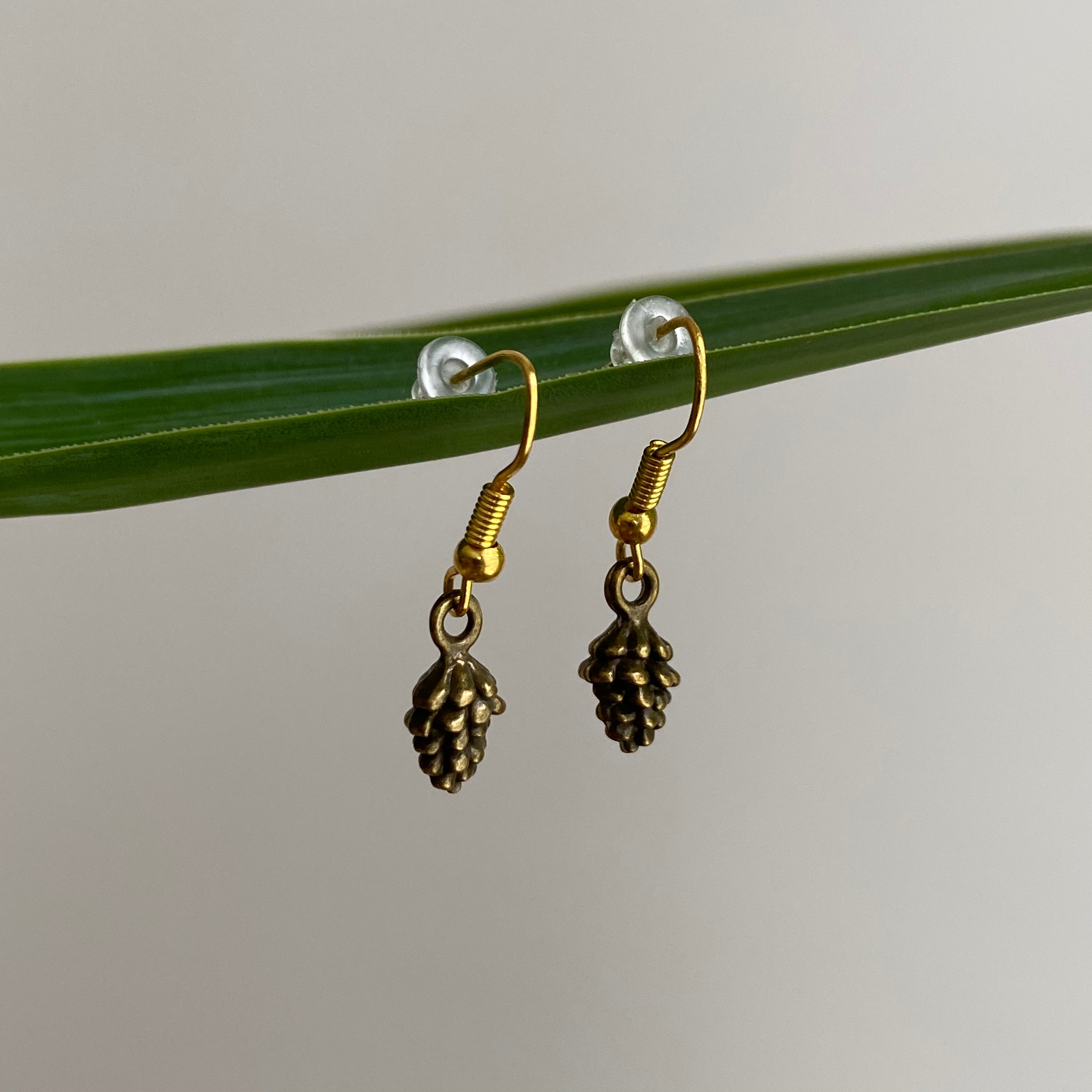 Bronze Acorn Dangle Earrings