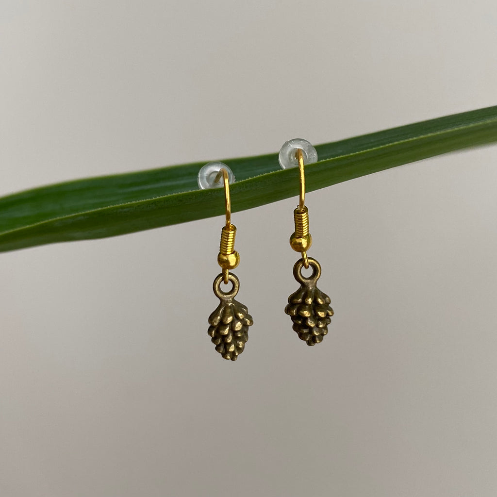 Bronze Acorn Dangle Earrings