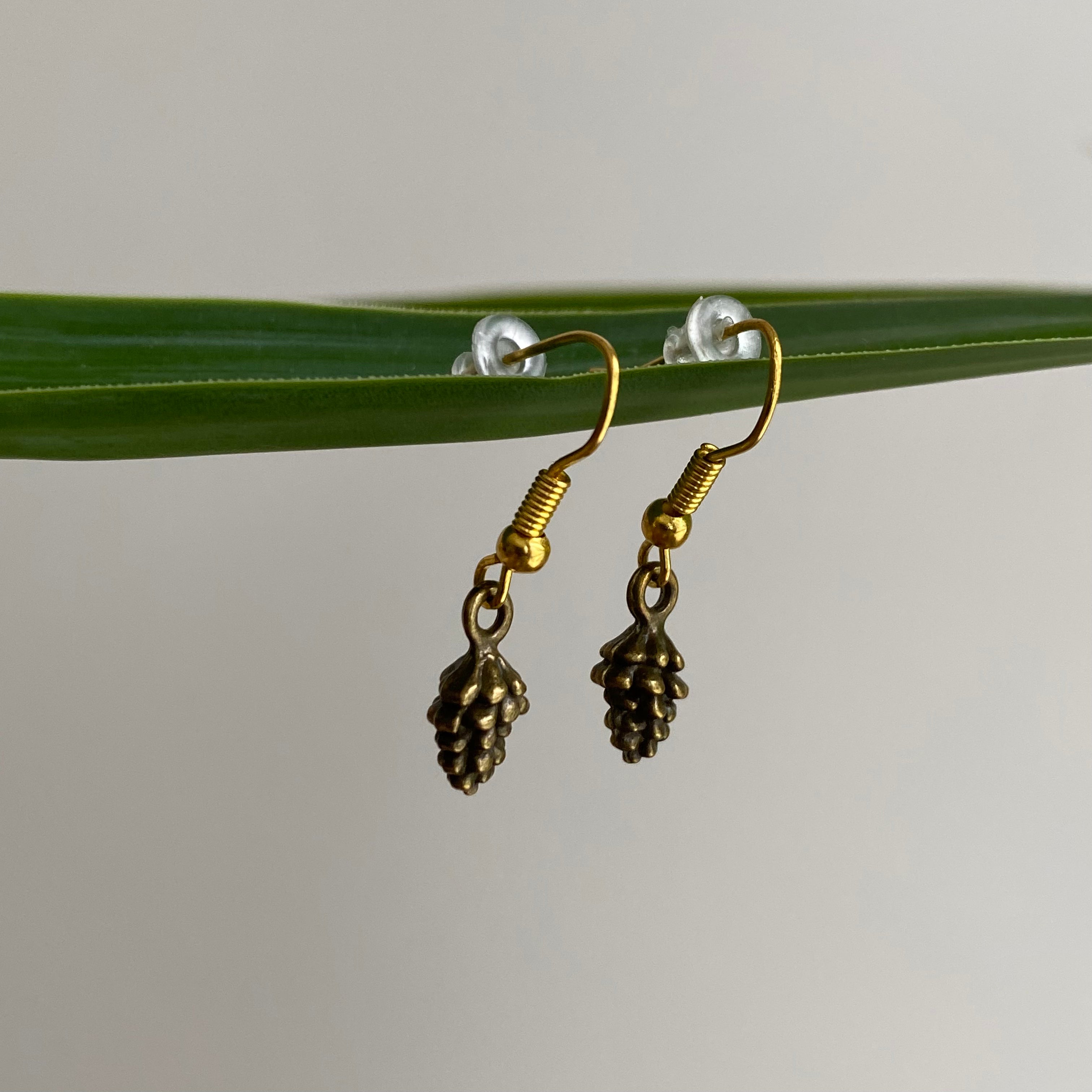 Bronze Acorn Dangle Earrings