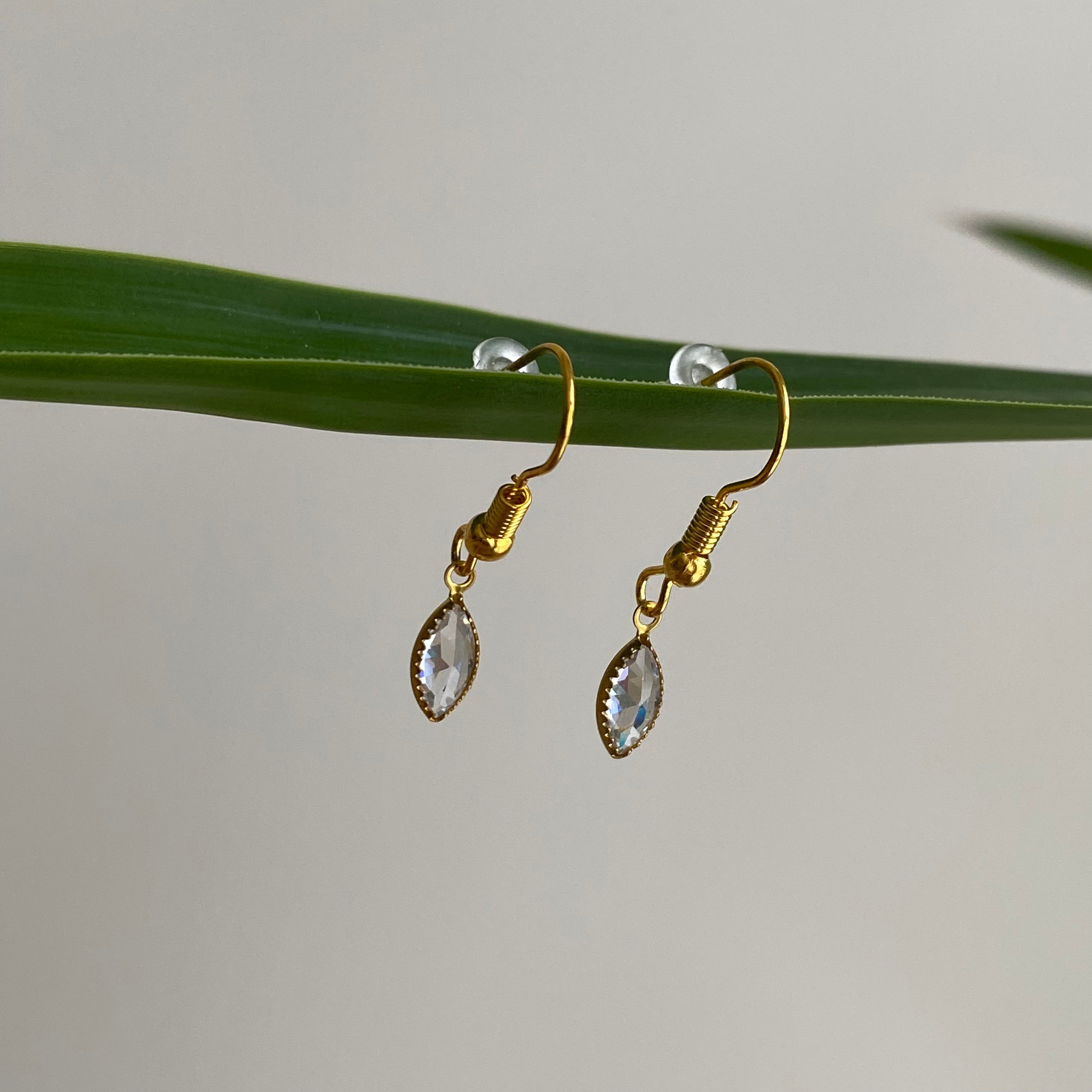 Marquise Diamond Dangle Earrings