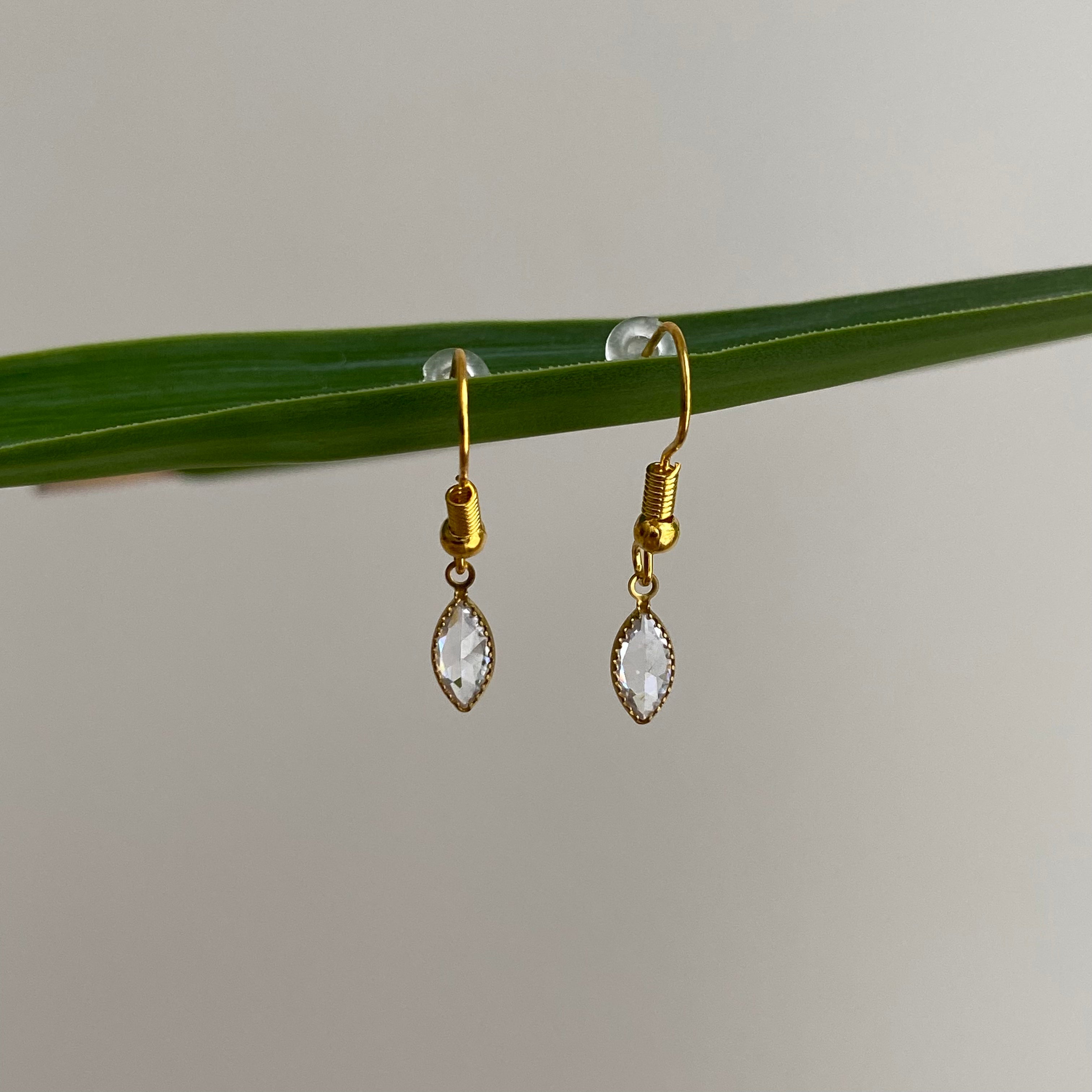 Marquise Diamond Dangle Earrings