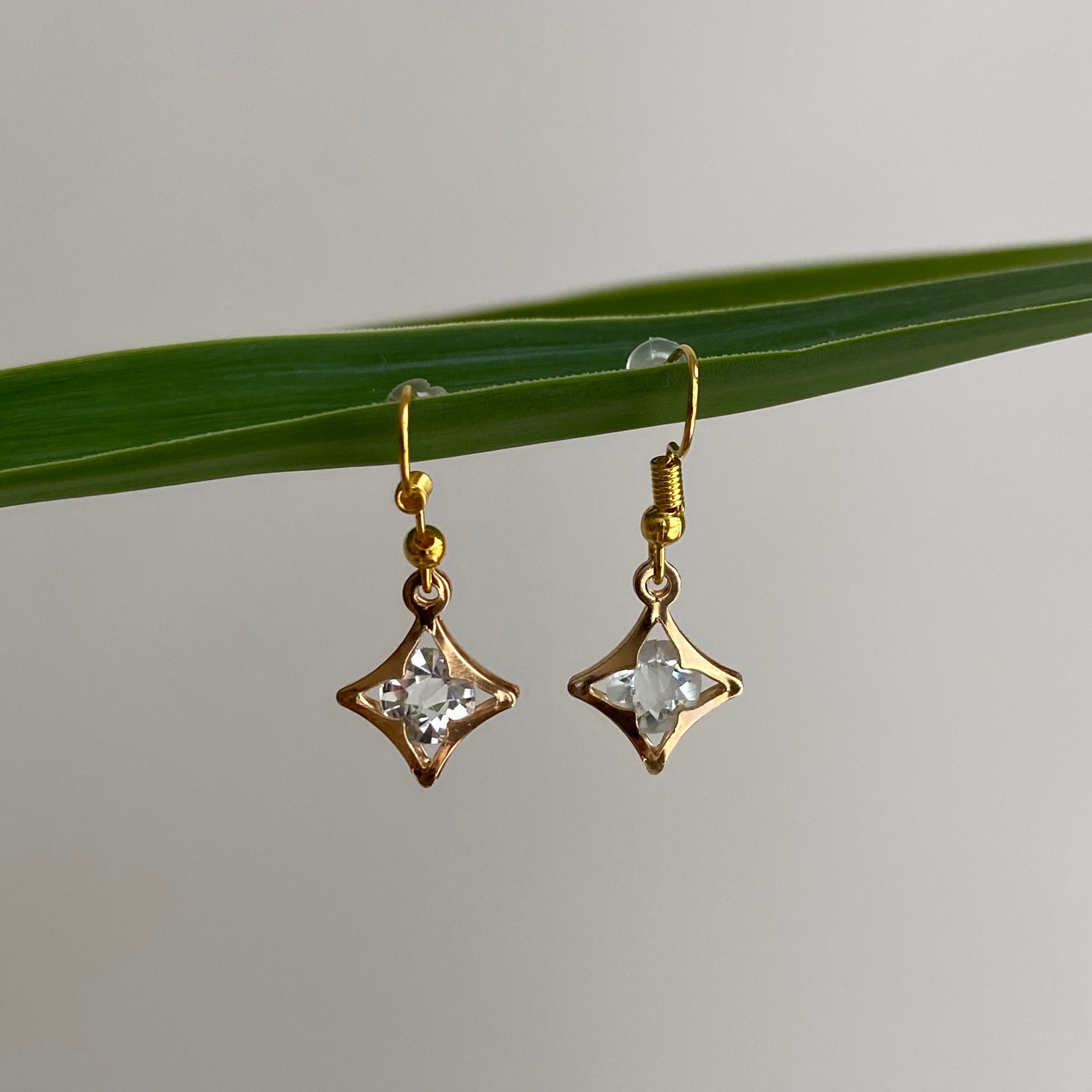 Diamond Twinkle Dangle Earrings