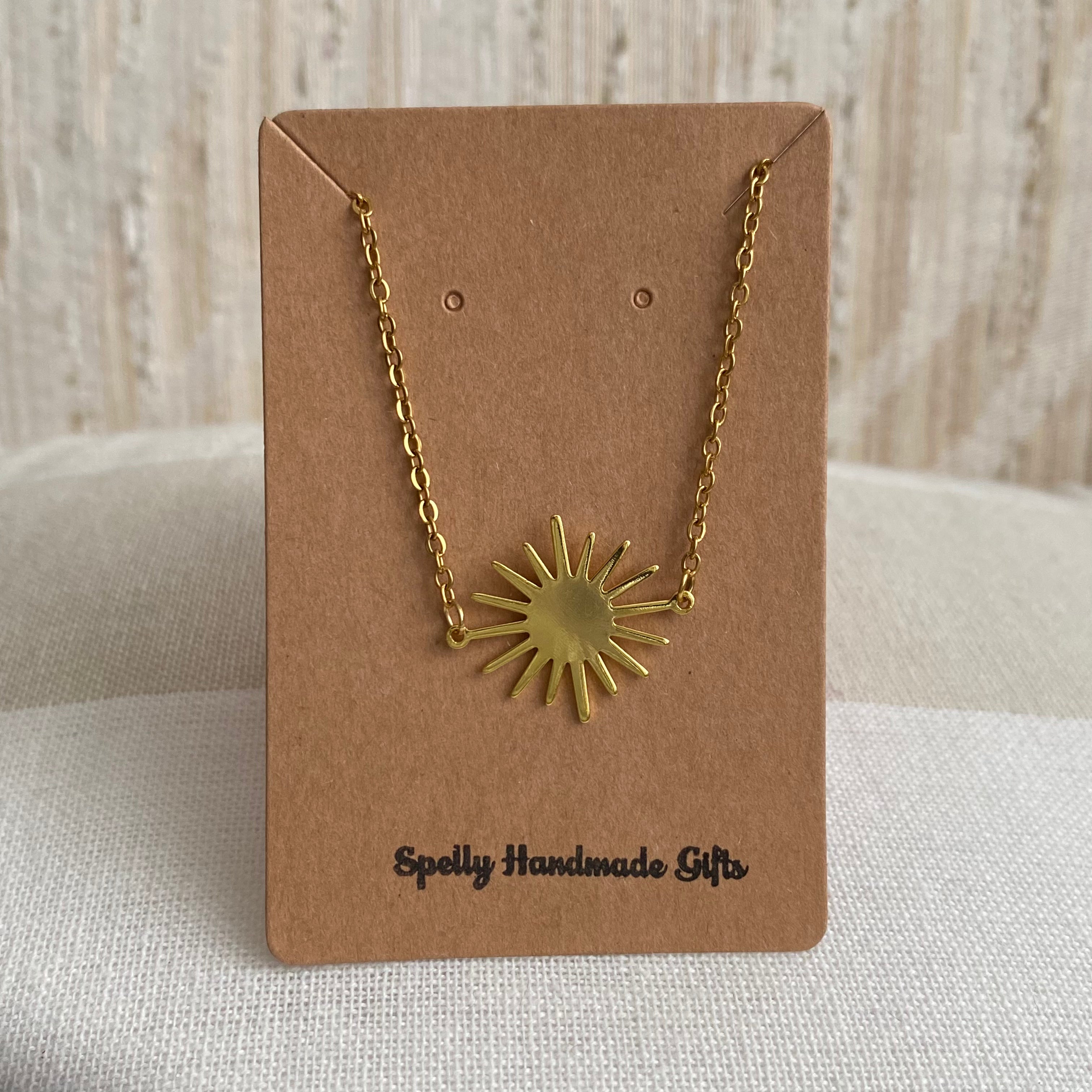 Gold Sun Necklace