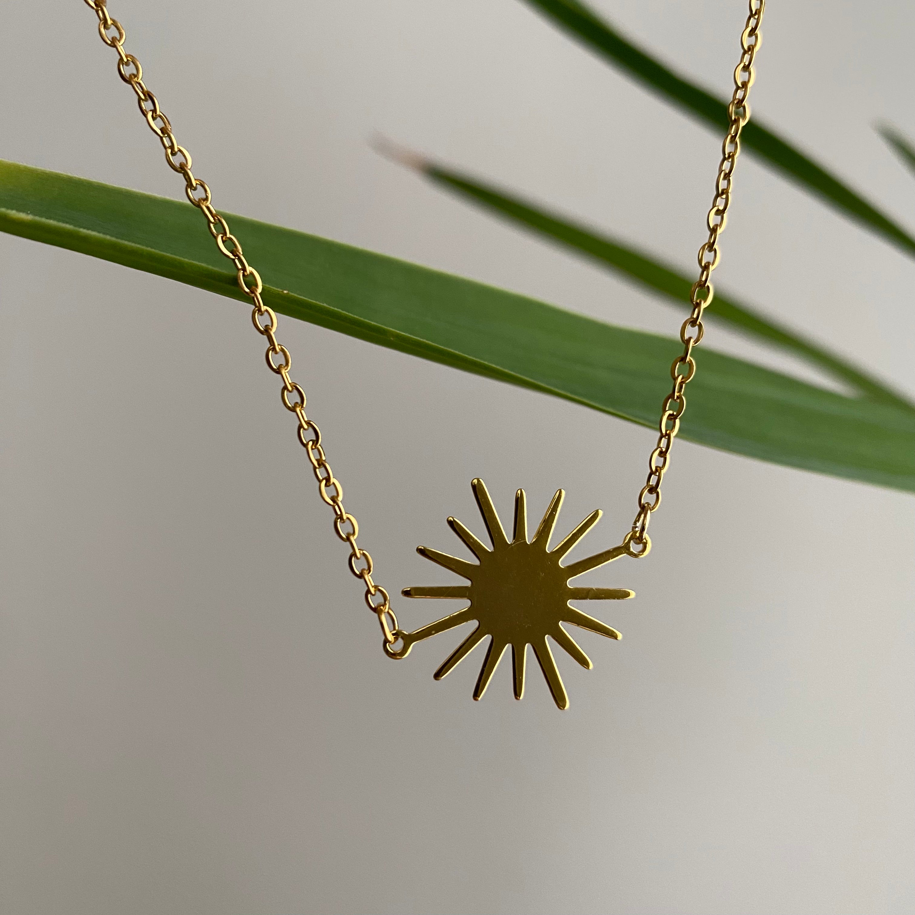 Gold Sun Necklace