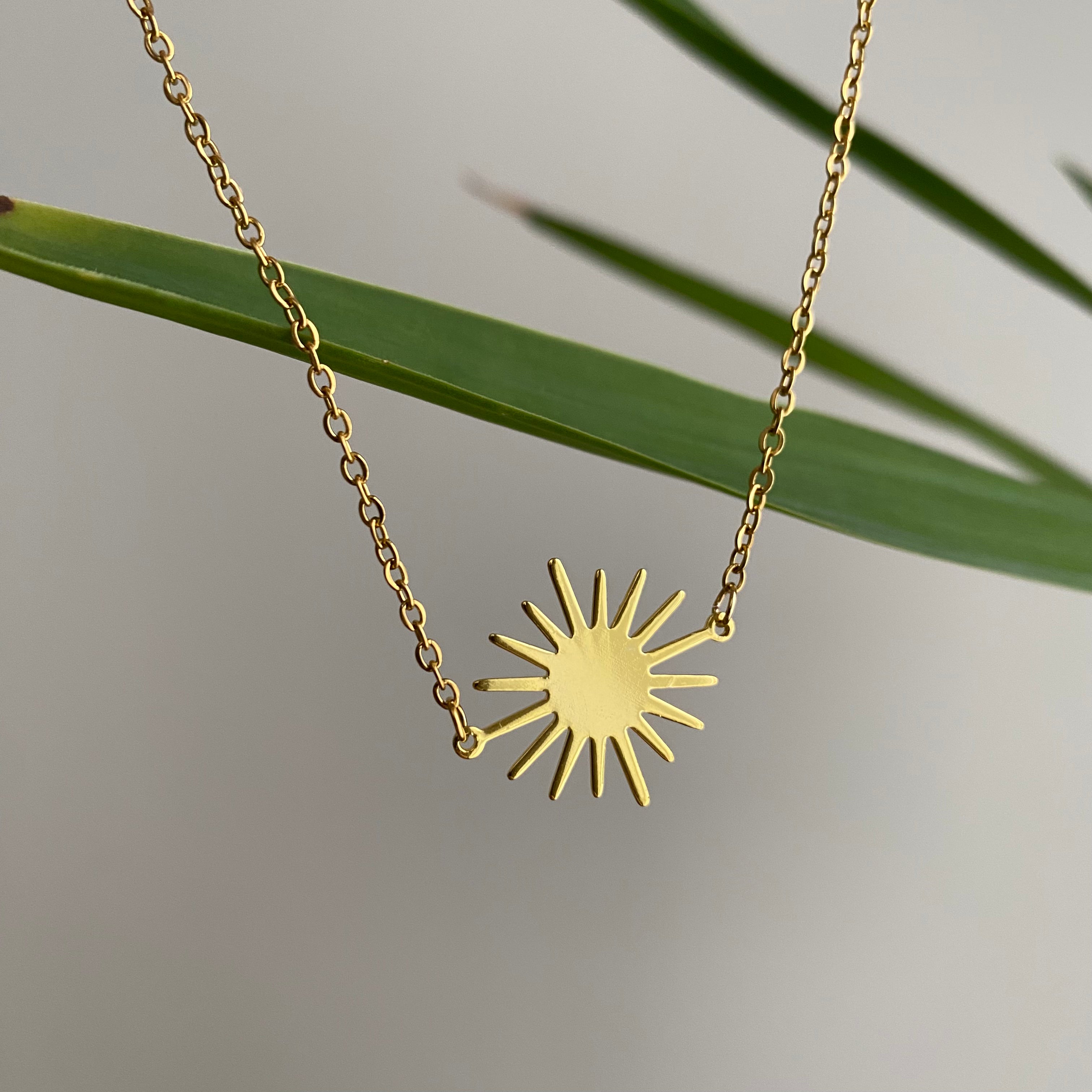 Gold Sun Necklace