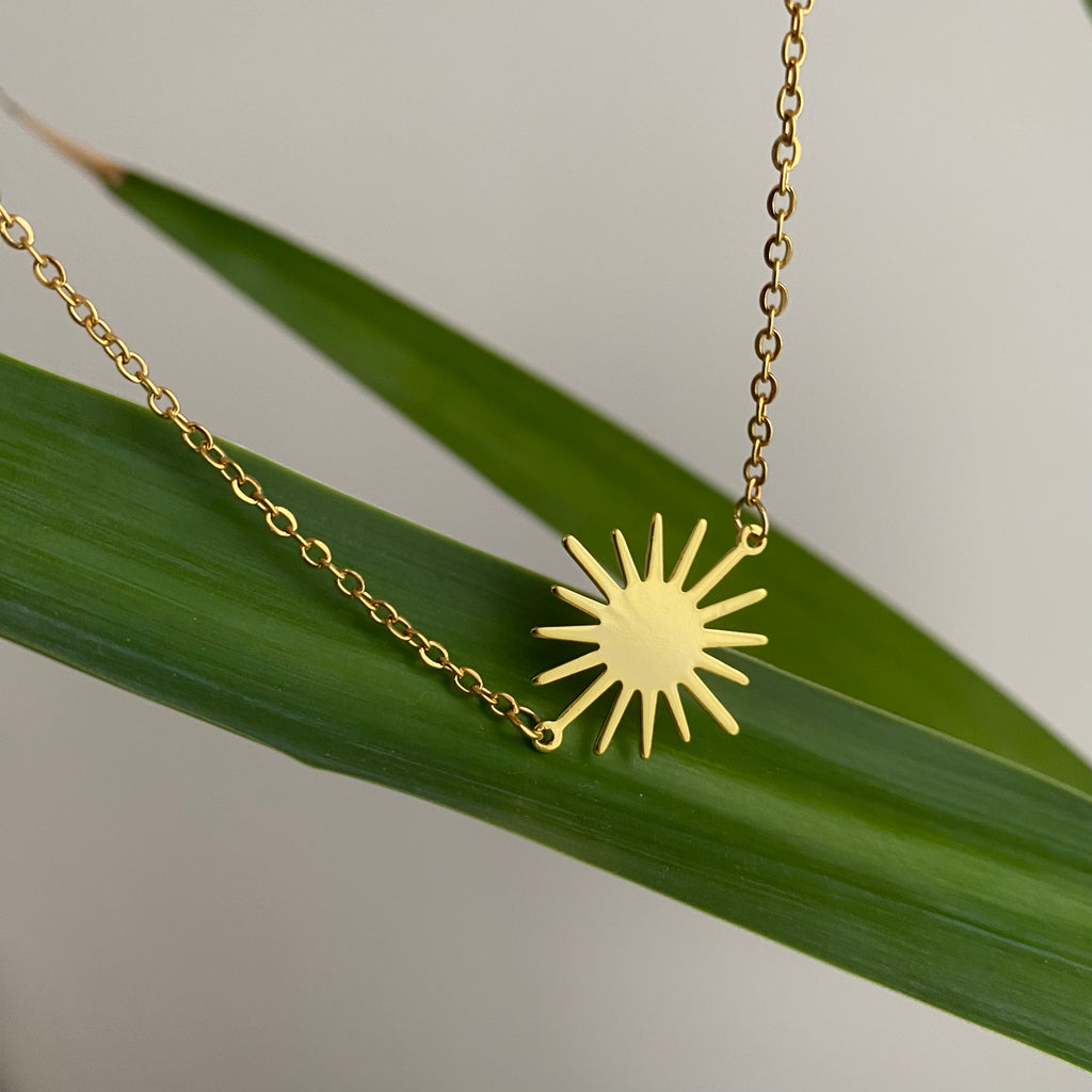 Gold Sun Necklace