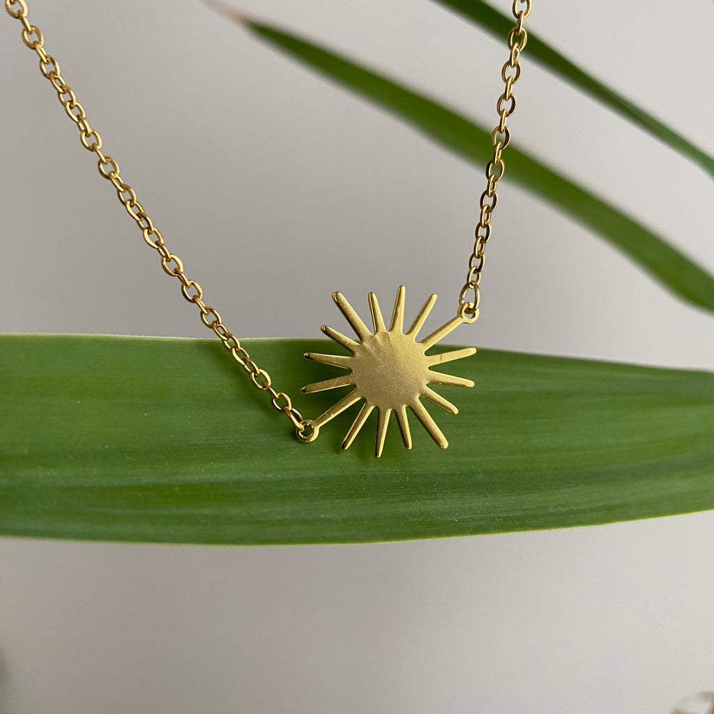 Gold Sun Necklace