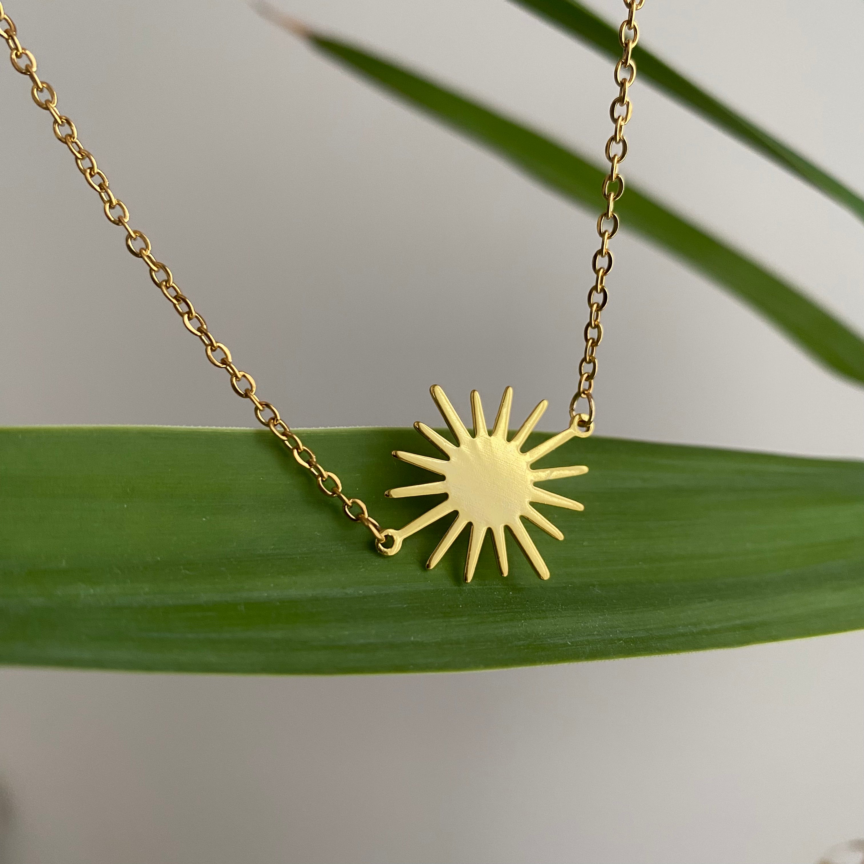 Gold Sun Necklace