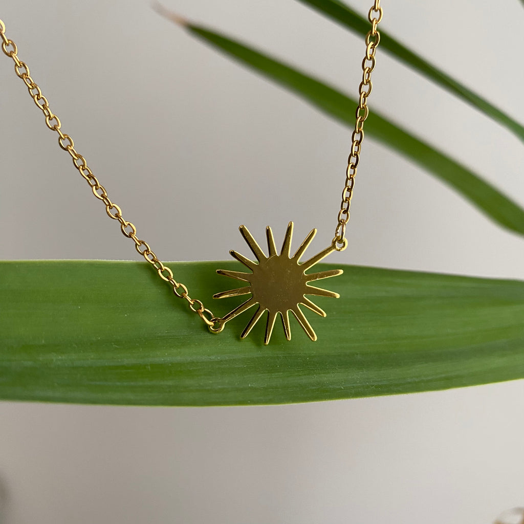 Gold Sun Necklace