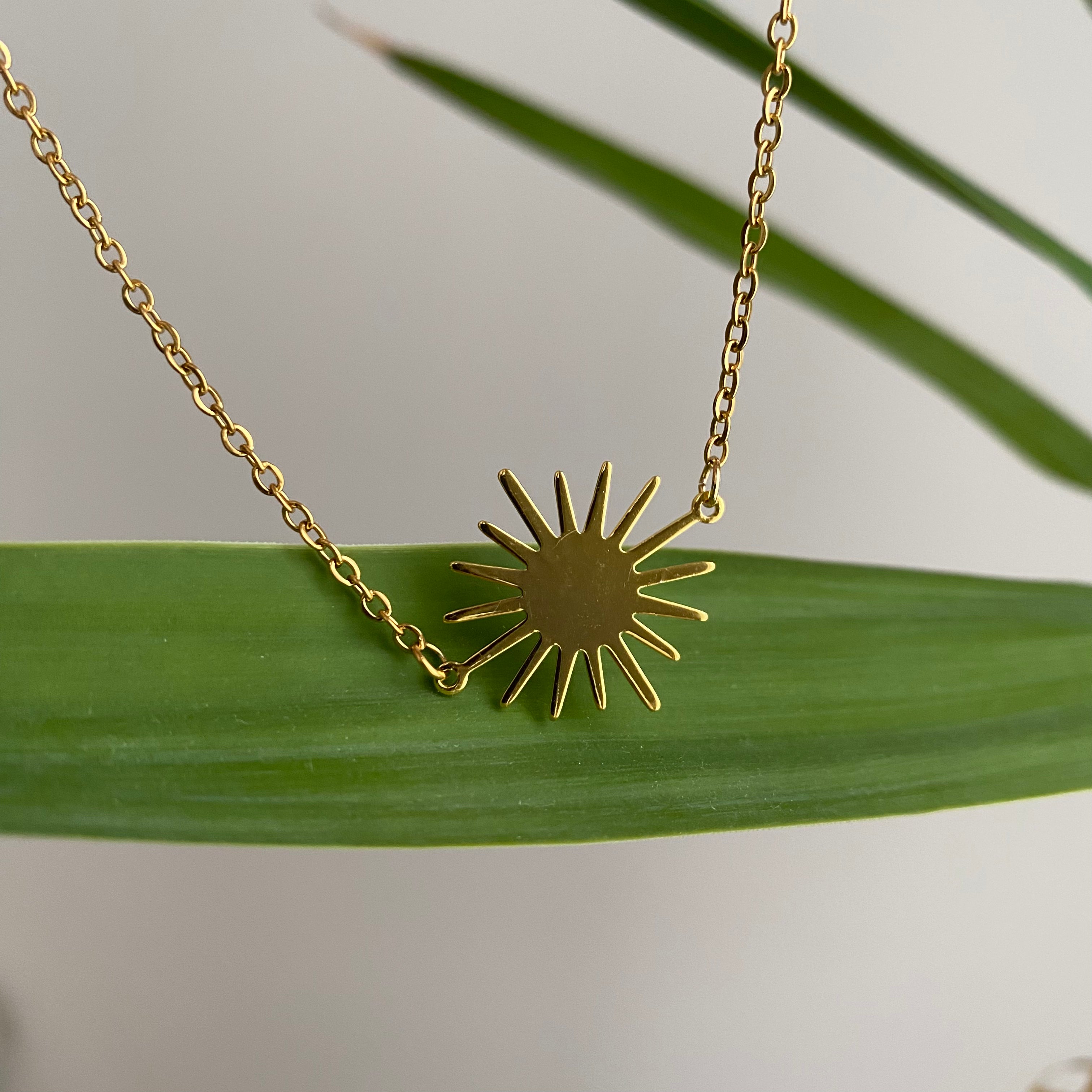 Gold Sun Necklace