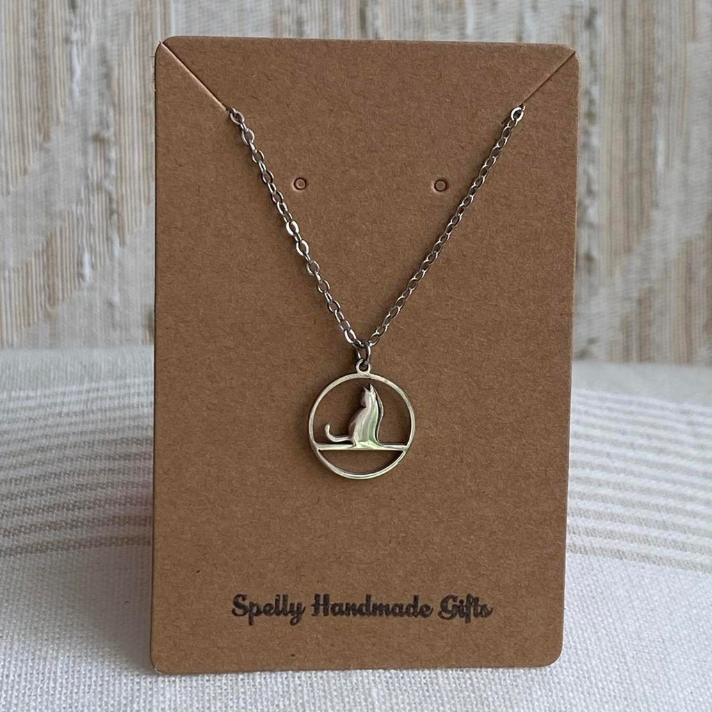 Curious Cat Pendant Chain Necklace Also Available - Image 4