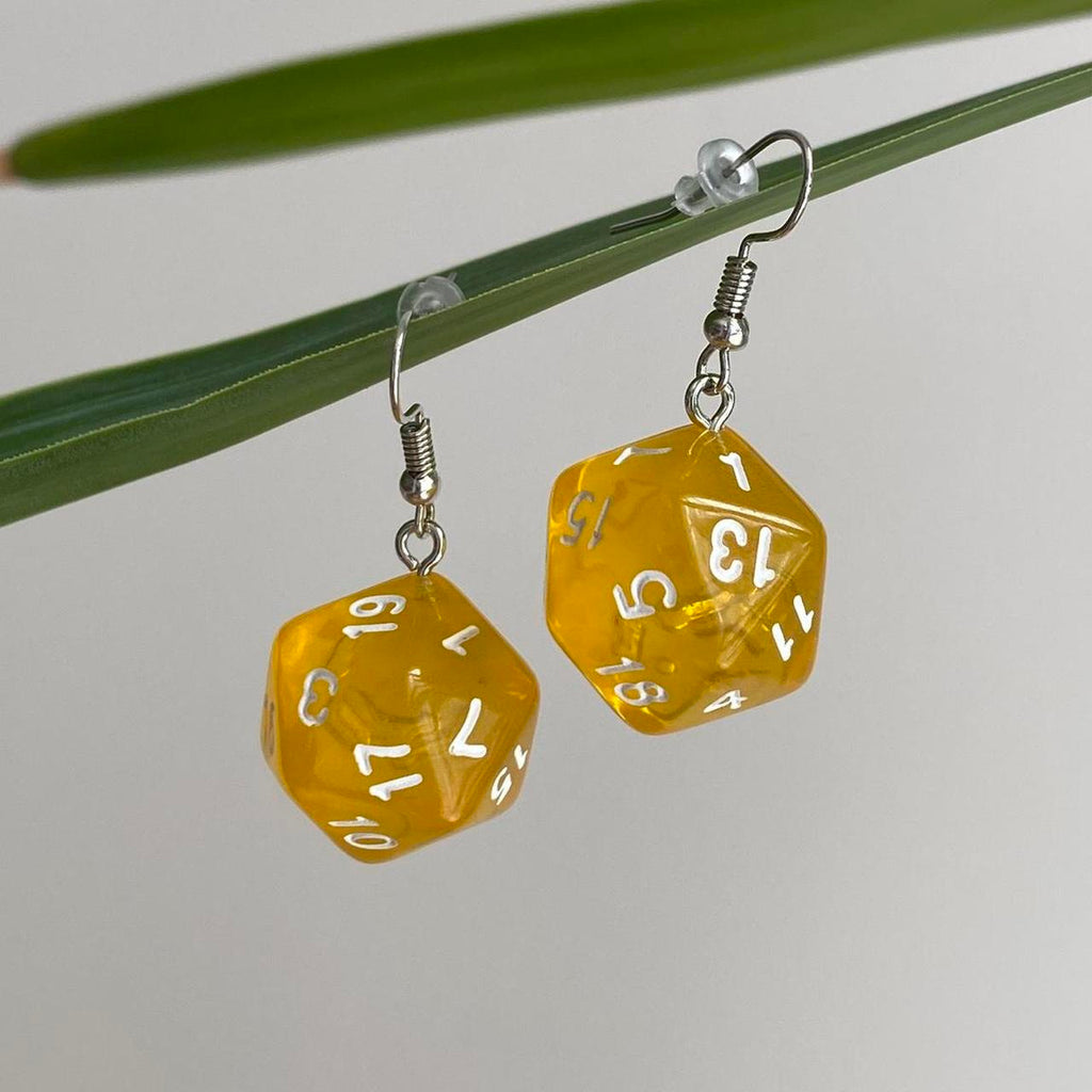 Dd Dungeons And Dragons D20 Yellow Dice Dangle - Image 3