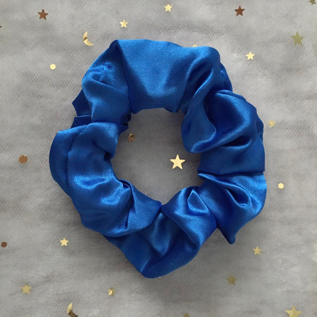 Cobalt Blue Satin Scrunchie Instant Buy Enabled - Image 3