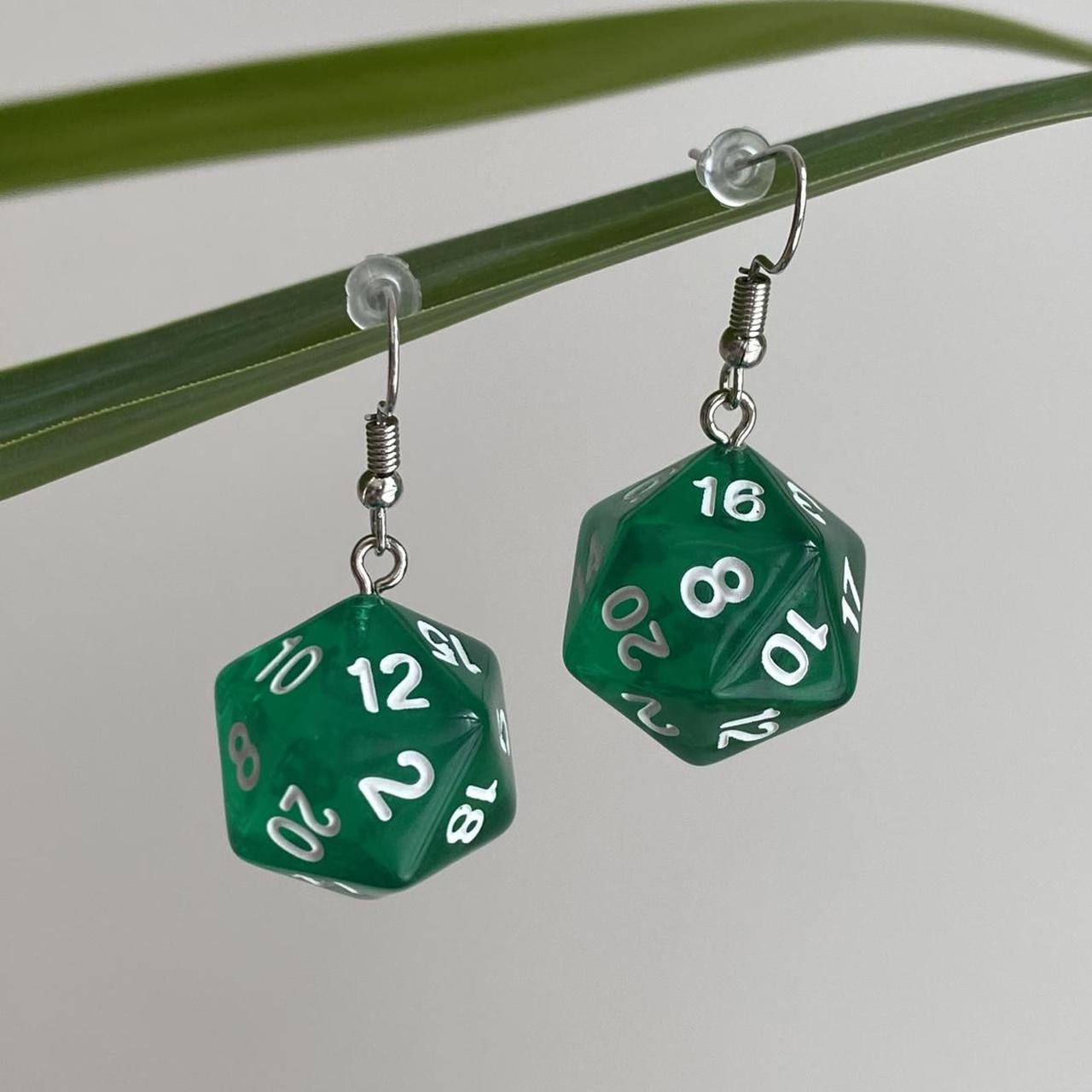 Dd Dungeons And Dragons D20 Green Dice Dangle - Image 3