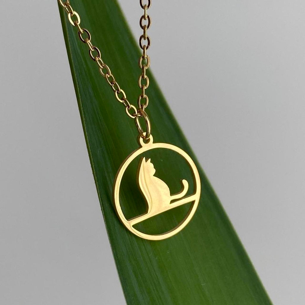 Curious Cat Pendant Chain Necklace Also Available - Image 2