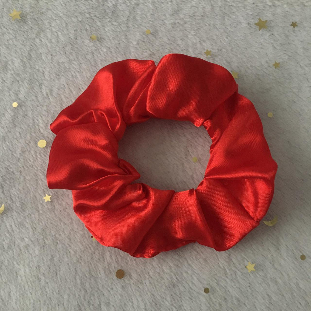 Flaming Fire Red Satin Scrunchie Instant Buy - Image 2