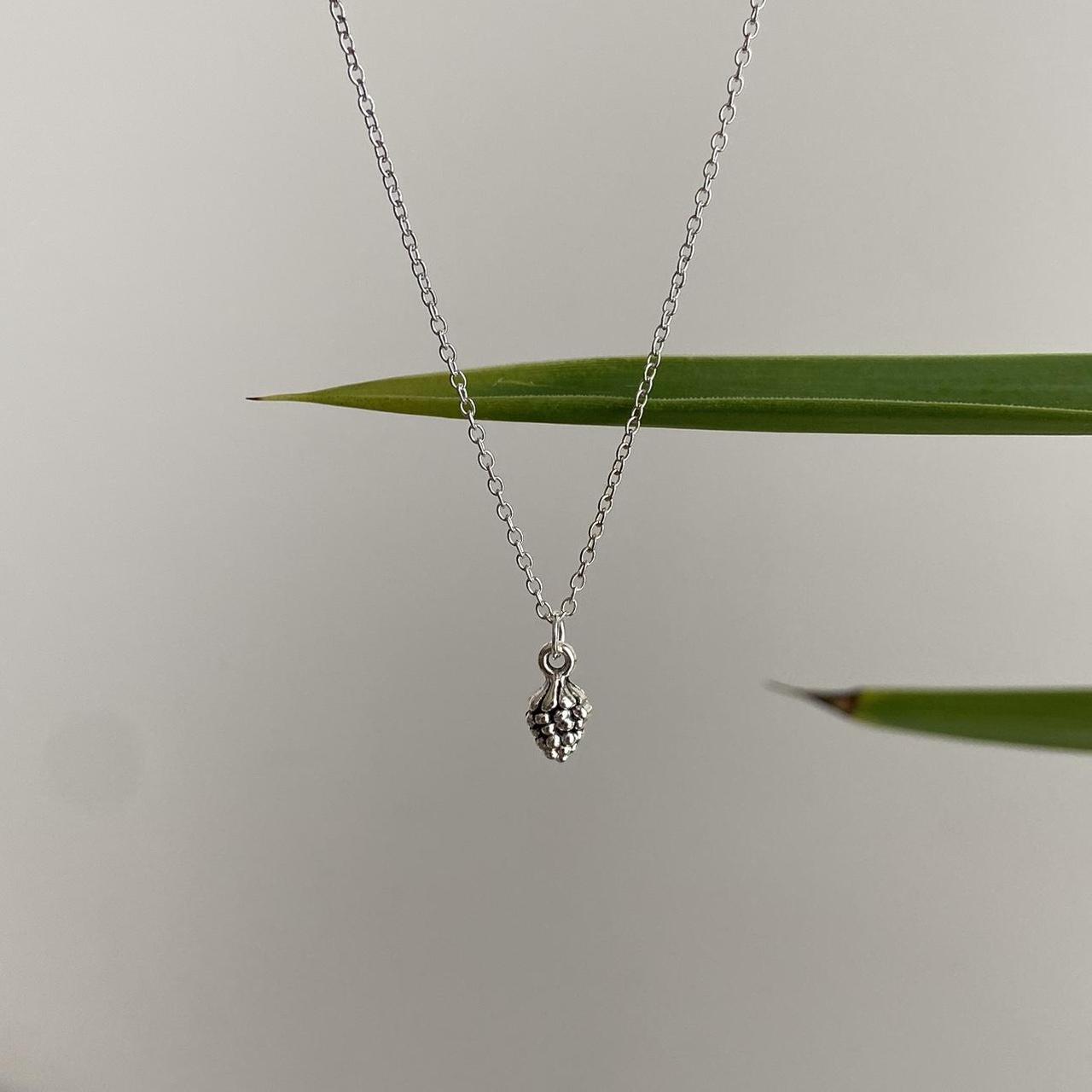 Silver Acron Pendant Chain Necklace Also - Image 5