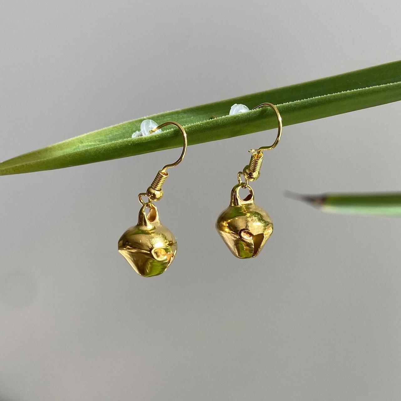 Big Bell Dangle Earrings Also Comes In Smaller - Image 4