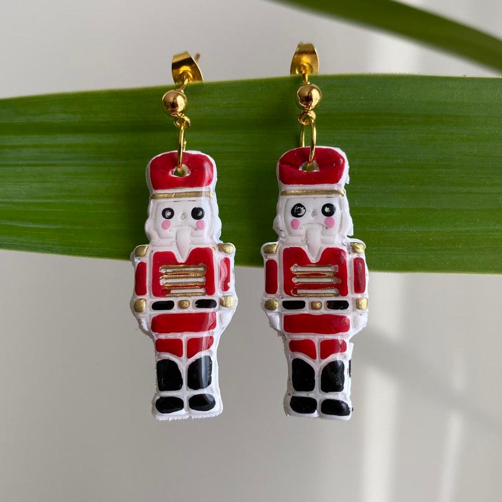 Made To Order Red Nutcracker Polymer Clay Dangle
