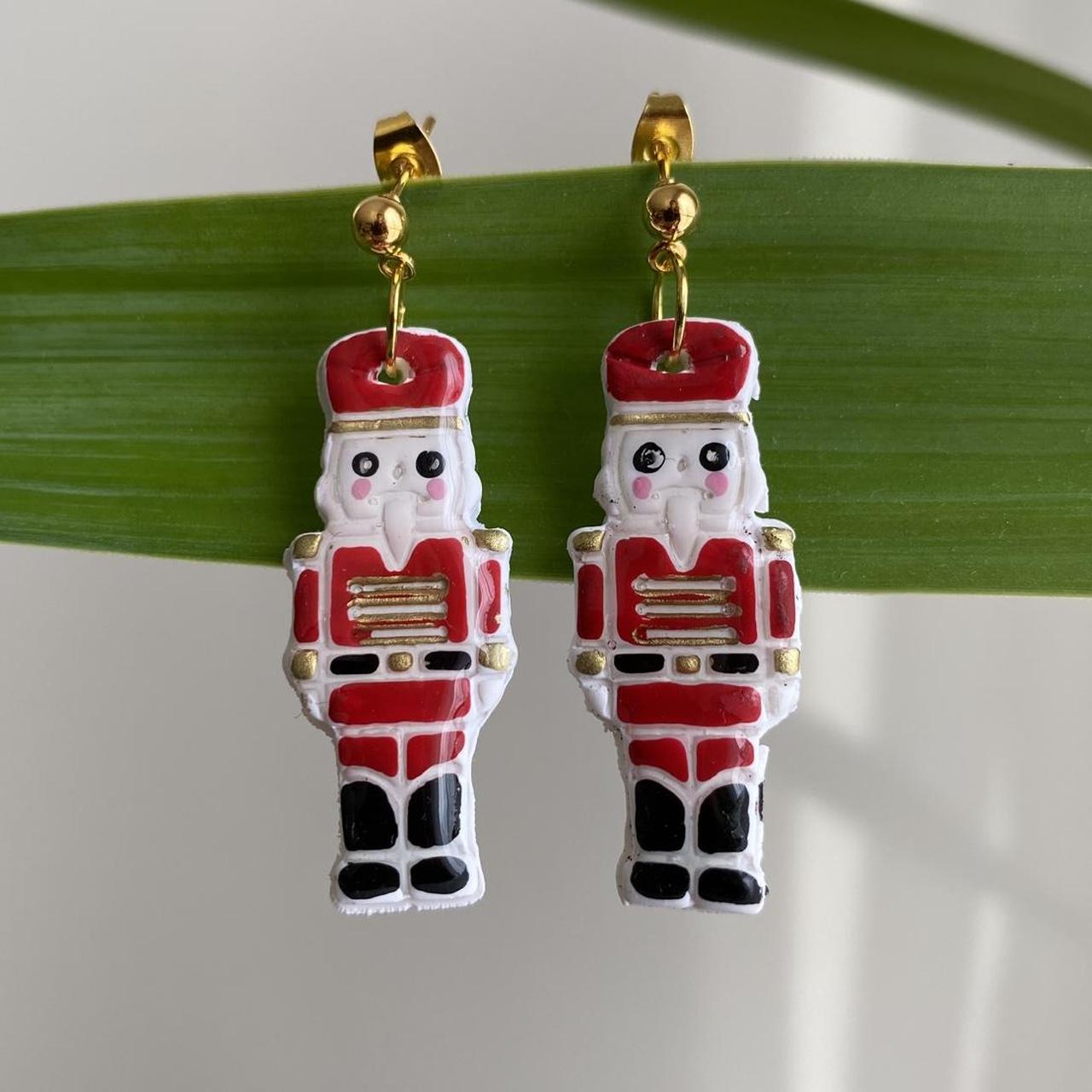 Made To Order Red Nutcracker Polymer Clay Dangle