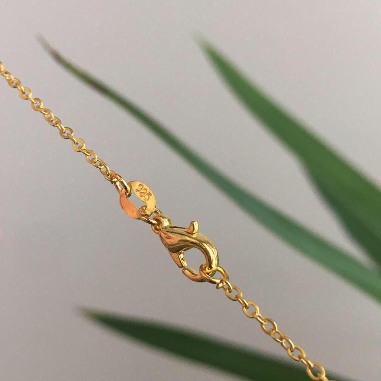 Letter P Initial Pendant Chain Necklace Hand Made - Image 3