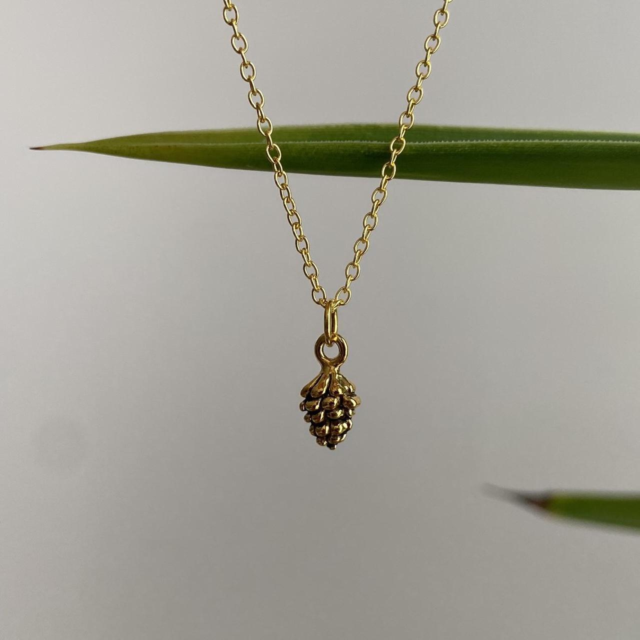 Gold Acorn Pendant Chain Necklace Also Available - Image 2