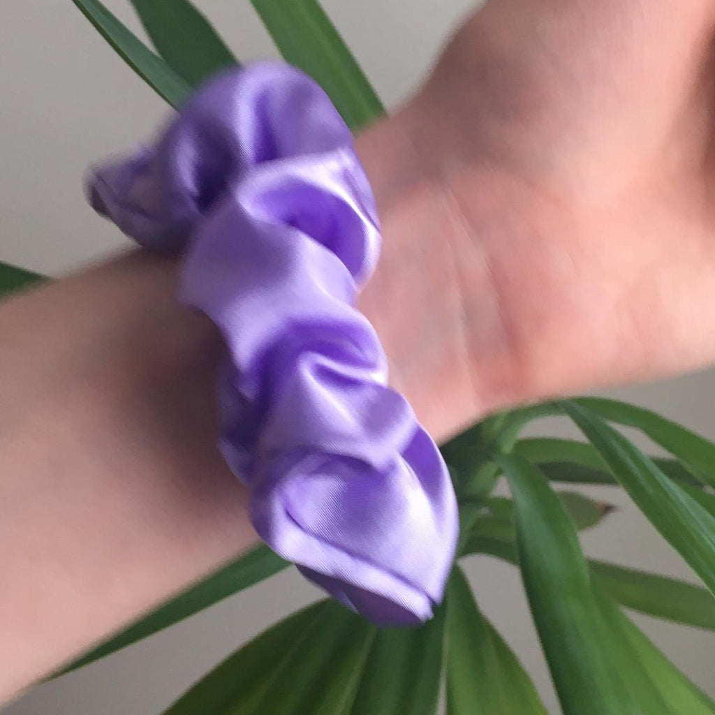 Periwinkle Purple Satin Scrunchie Instant Buy - Image 2