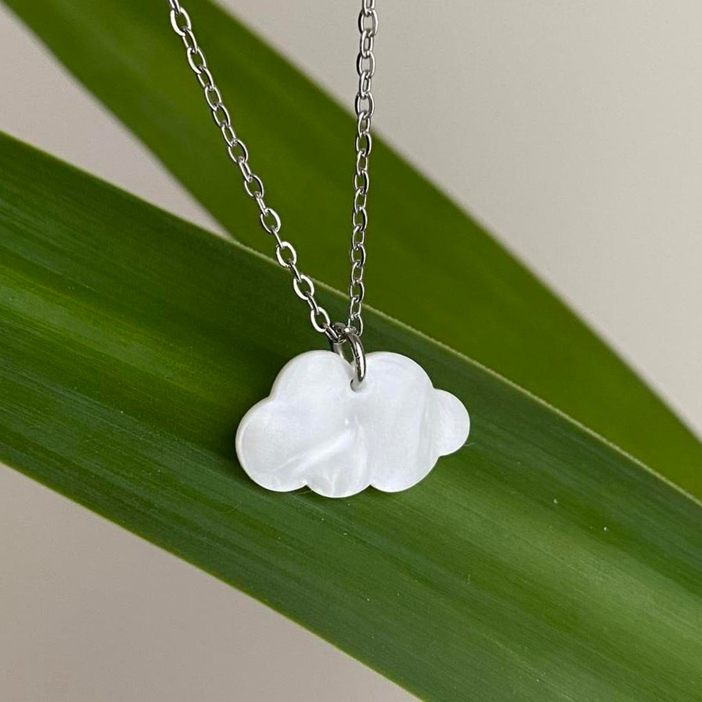 White Cloud Pendant Chain Necklace Also Available