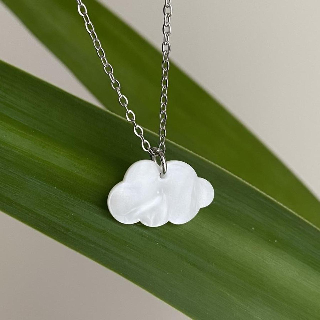 White Cloud Pendant Chain Necklace Also Available