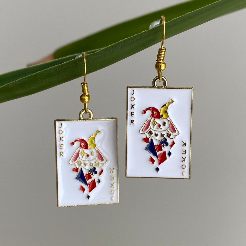 Bunny Rabbit Joker Poker Playing Cards Dangle