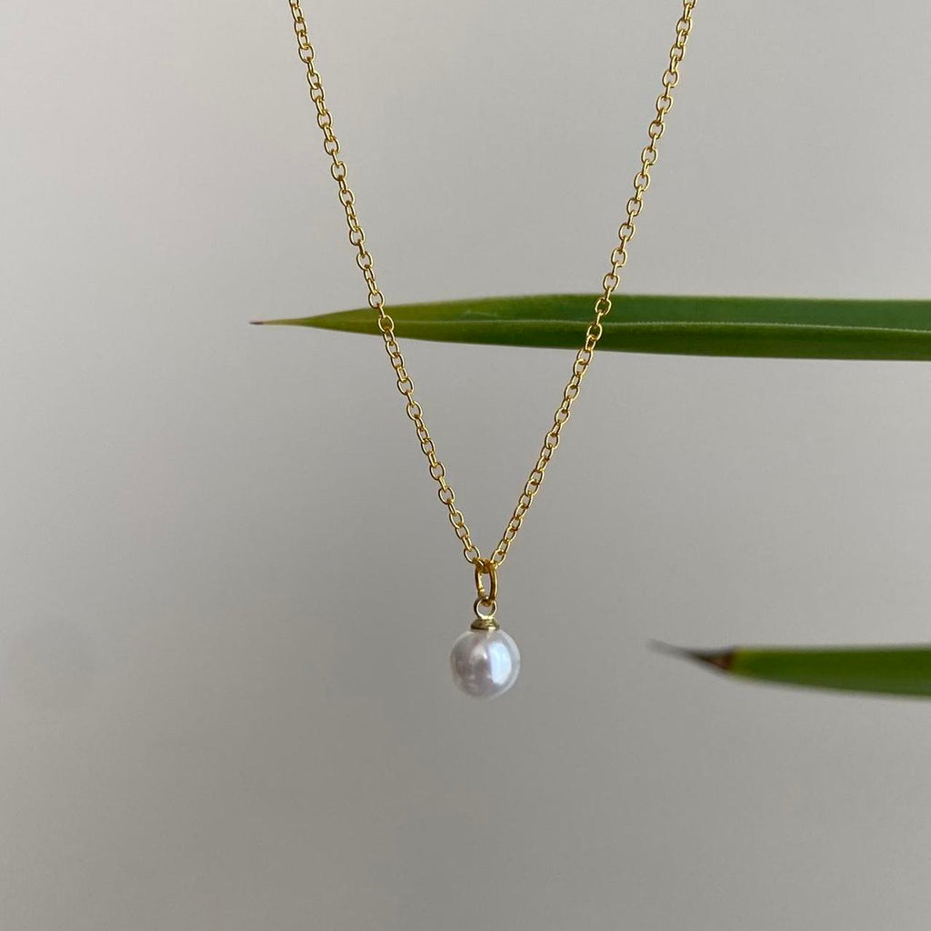 Elegant Faux Pearl Pendant Chain Necklace 18 - Image 2