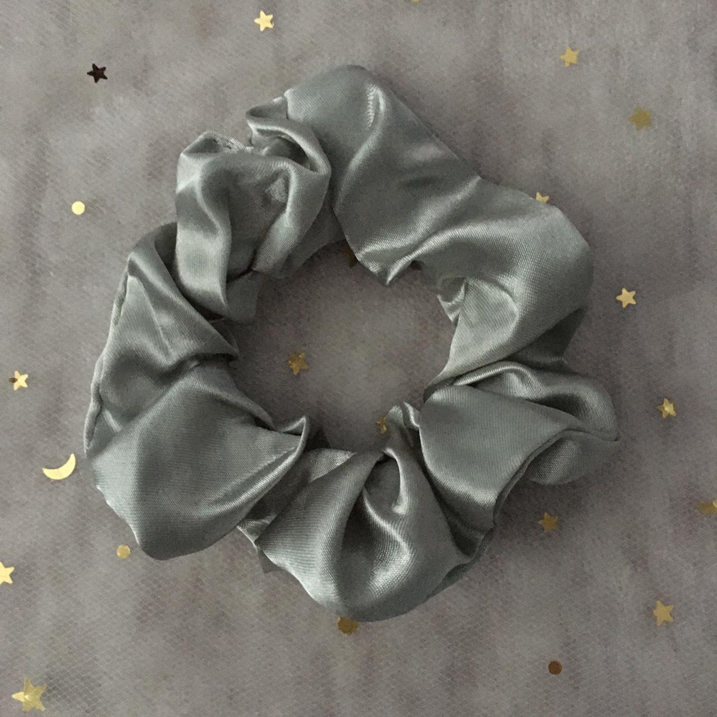 Silver Satin Scrunchie Instant Buy Enabled No - Image 3