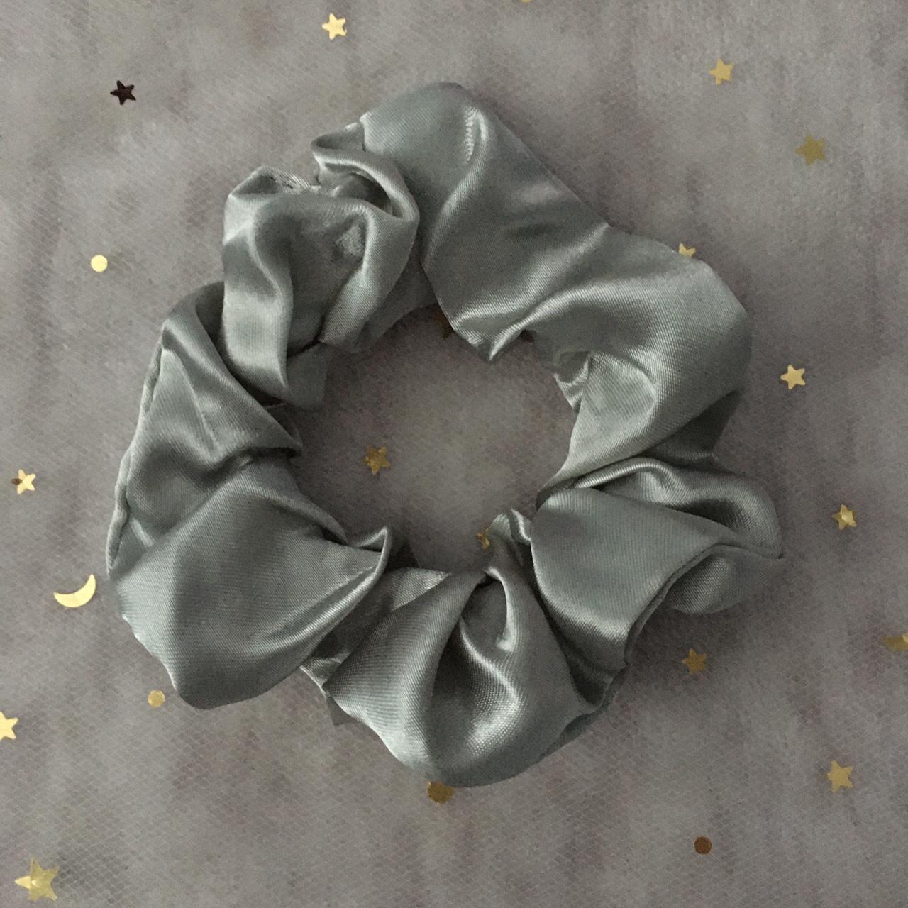 Silver Satin Scrunchie Instant Buy Enabled No - Image 3