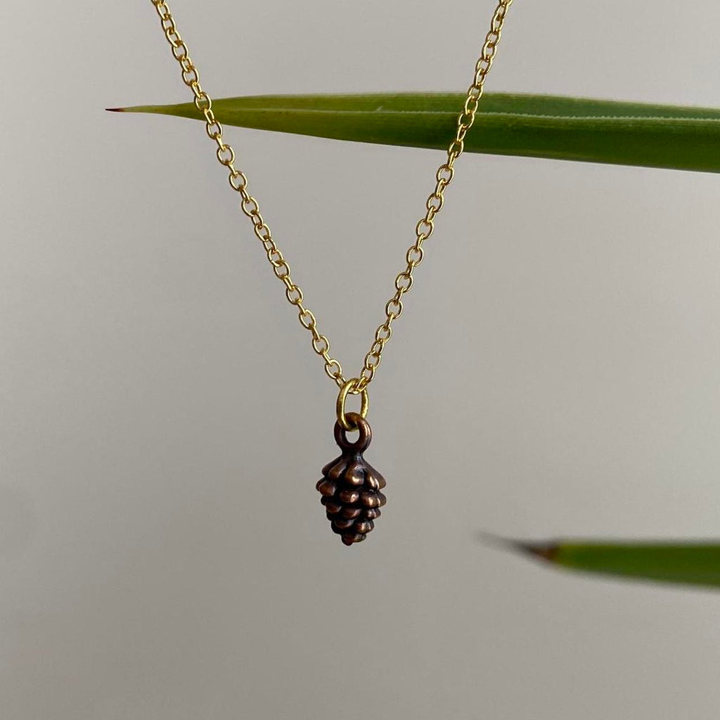 Brown Acorn Pendant Chain Necklace Also Available - Image 2